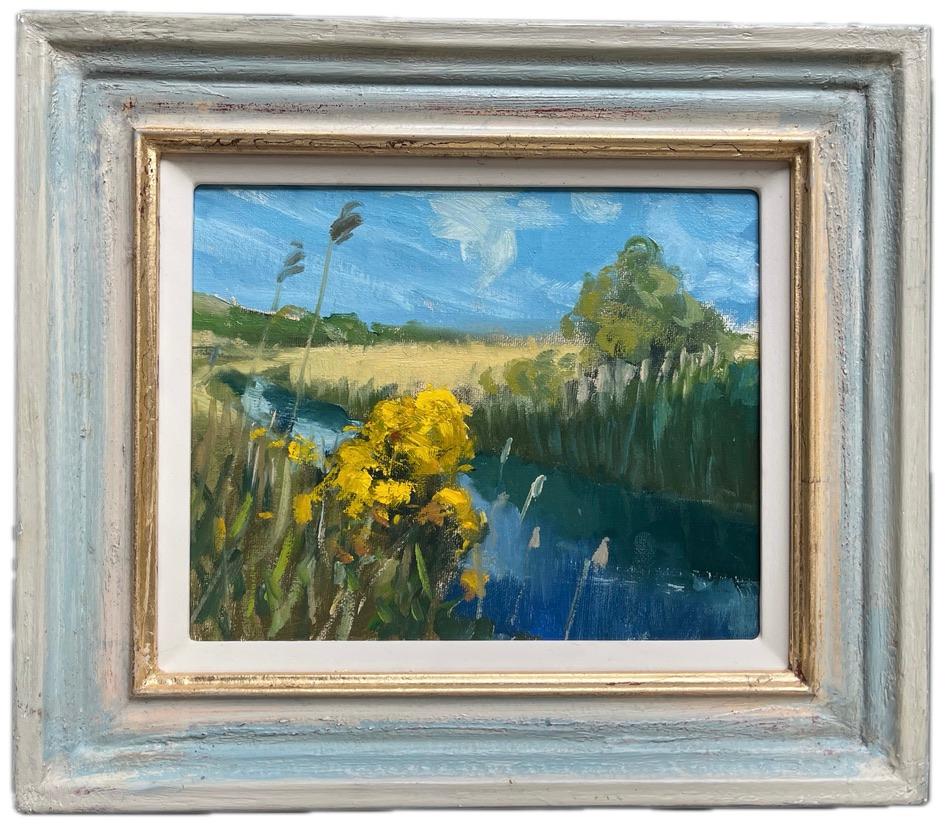 Dominic Parczuk, artista británico contemporáneo, Paisaje fluvial en venta 1