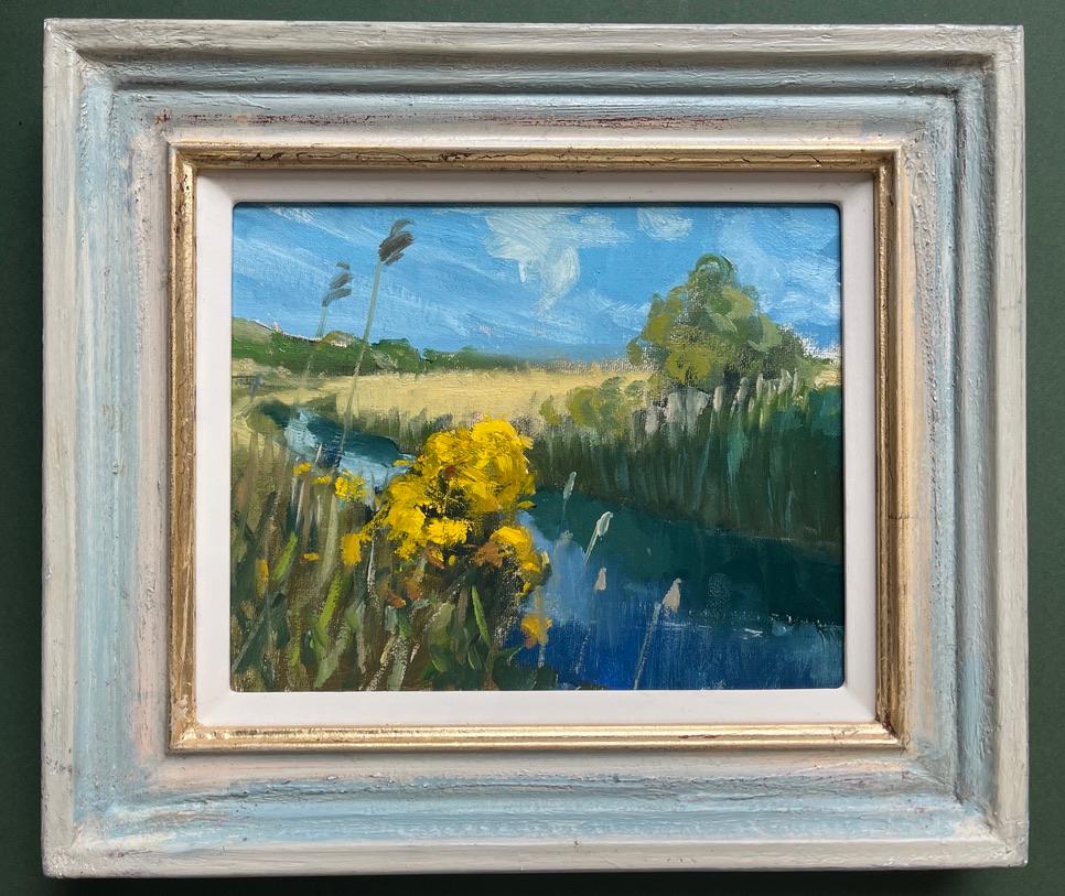 Dominic Parczuk, artista británico contemporáneo, Paisaje fluvial en venta 2