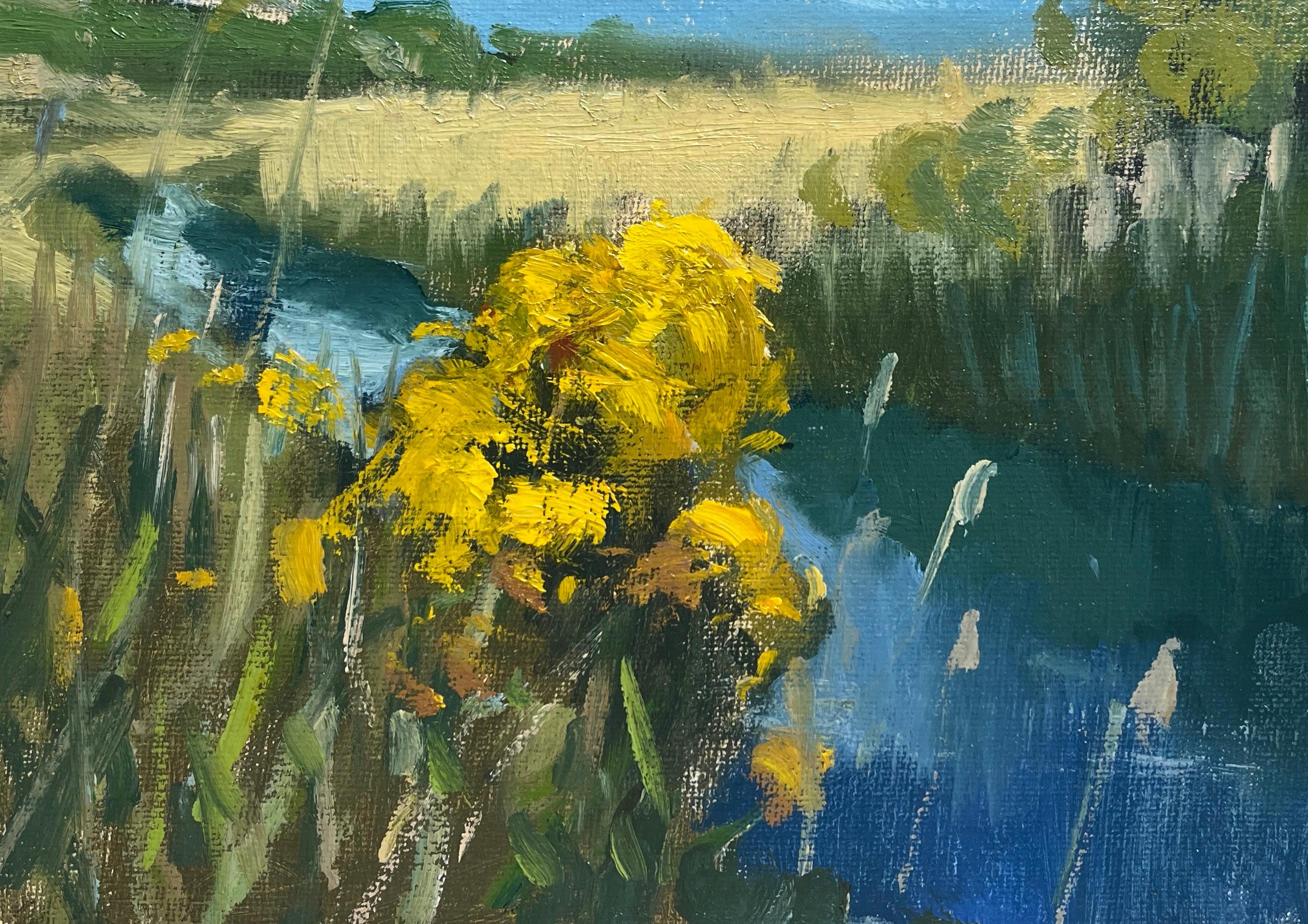 Dominic Parczuk, artista británico contemporáneo, Paisaje fluvial en venta 3