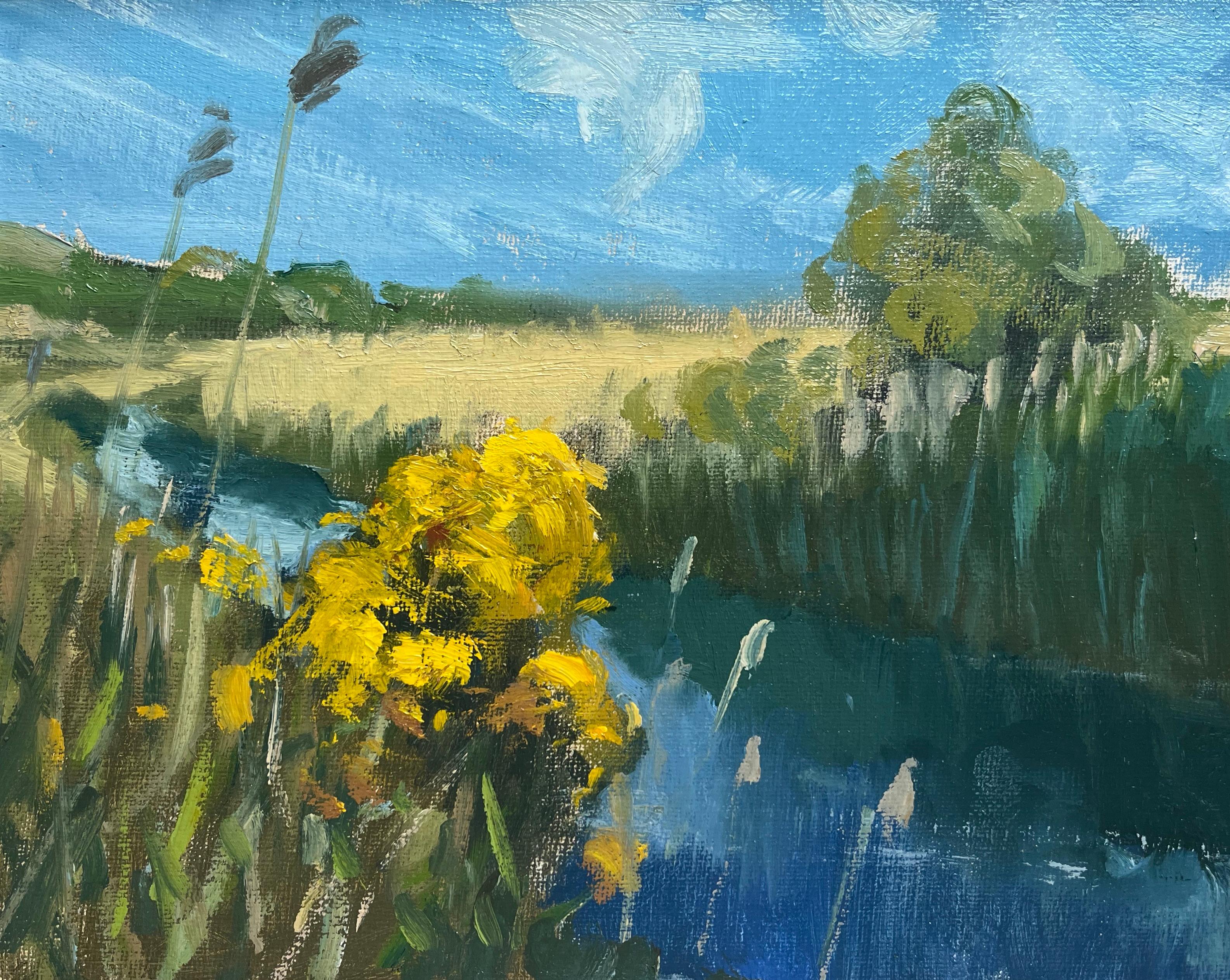 Dominic Parczuk, artista británico contemporáneo, Paisaje fluvial en venta 4