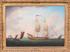 Ships Sailing Off The Coast, 18th Century