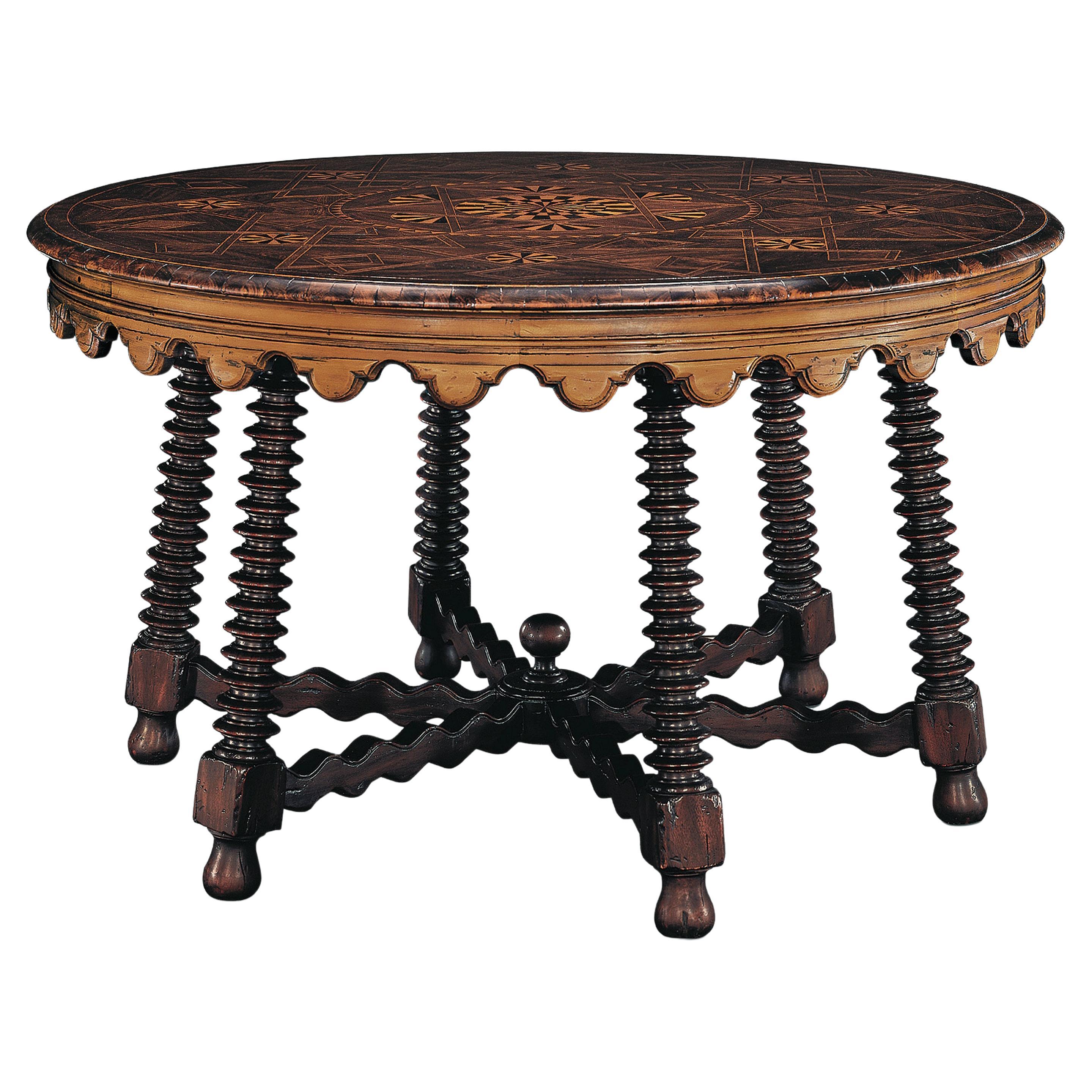 Dominican II sacristy table. Mudejar style dating back to Mexico colonial times For Sale