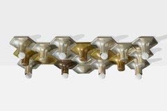 Attribuzione Dominici, montature da incasso, ottone, metallo, Brasile, anni '70