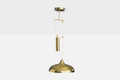 Dominici Attribution, Pendant Light, Brass, Brazil, 1960s
