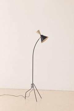 Dominici Stehleuchte, Modernes brasilianisches Design der Jahrhundertmitte von Enrico Furio, 1950er Jahre