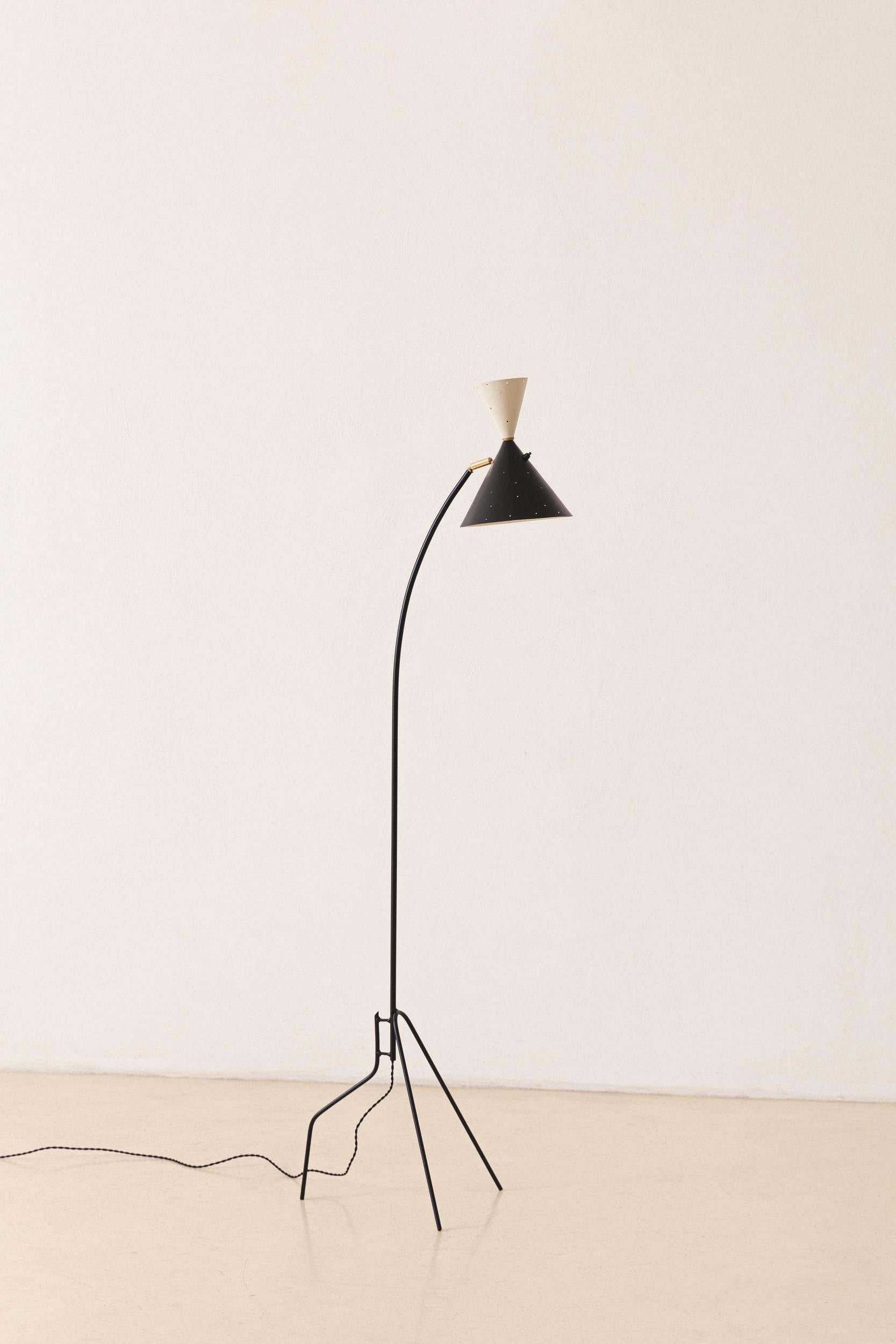 Dominici Stehleuchte, Modernes brasilianisches Design der Jahrhundertmitte von Enrico Furio, 1950er Jahre im Zustand „Gut“ im Angebot in New York, NY