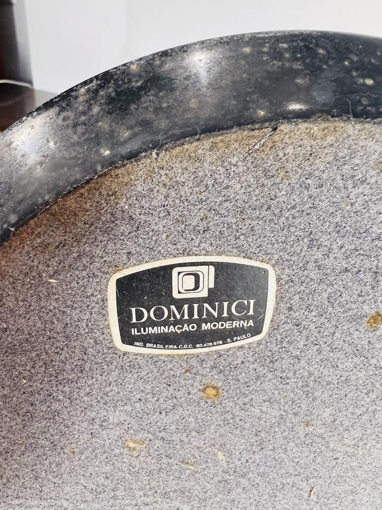 Dominici-Tischleuchte aus Glas, Metall und Marmor.  (Ende des 20. Jahrhunderts) im Angebot