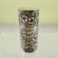 Dominick and Haff Estate Sterling Silver Vanity Hairpin Vanity Box