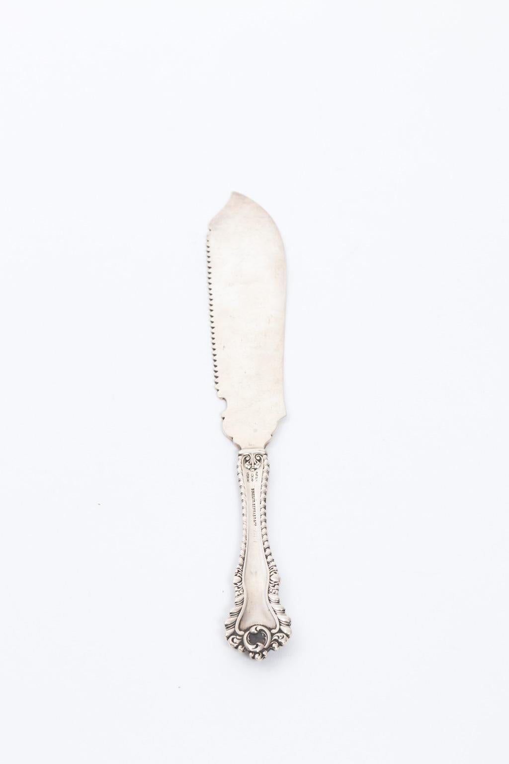 Dominick and Haff Sterling Silver Ice Cream Knife For Sale at 1stDibs