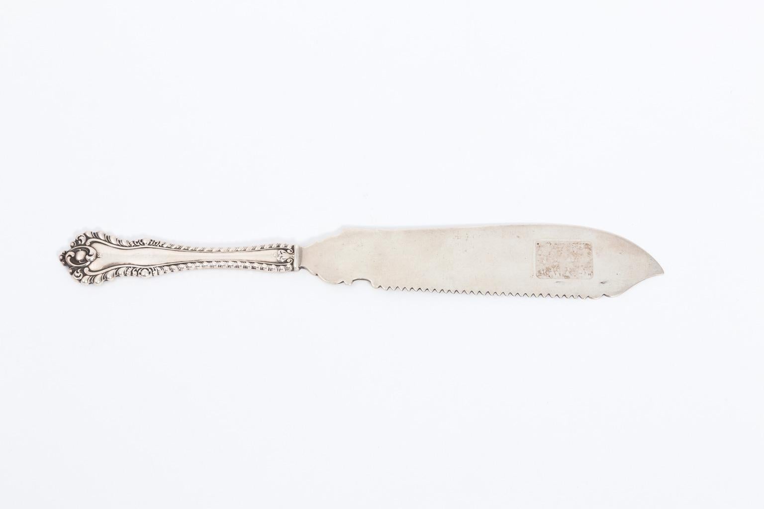 Dominick and Haff Sterling Silver Ice Cream Knife For Sale at 1stDibs