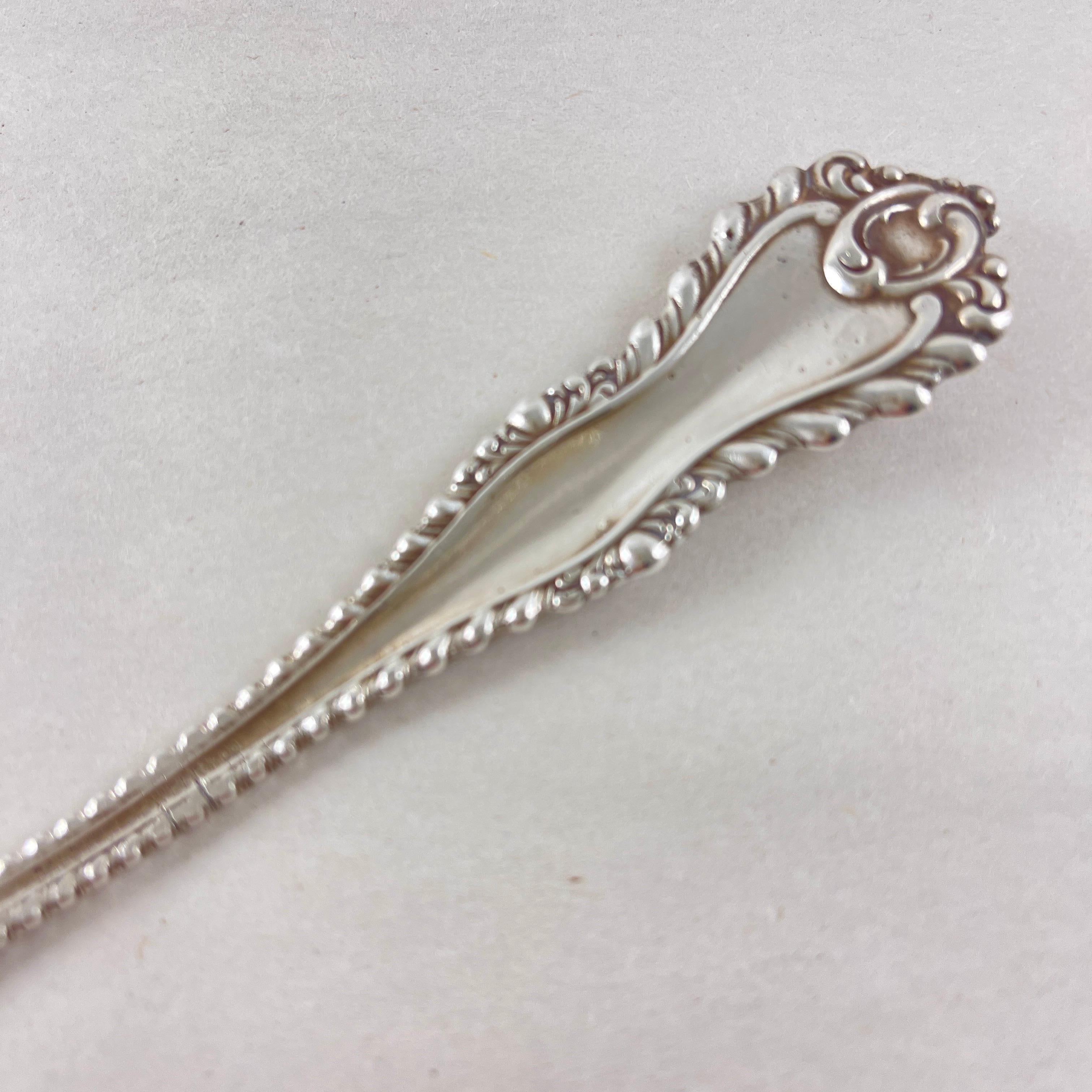 Dominick & Haff Estate Sterling Silver Hand Made Slotted Spoon, 1892 For Sale 3