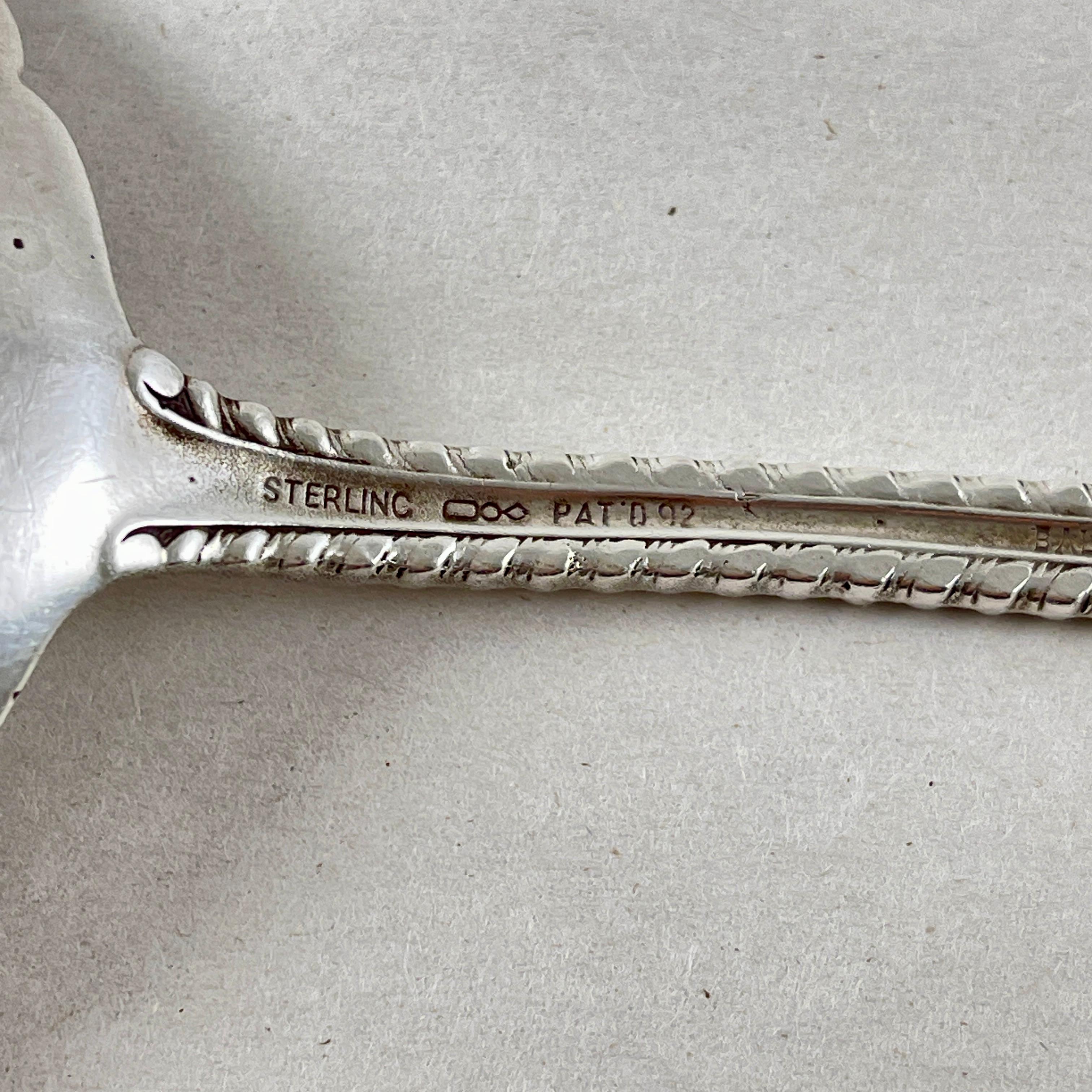 Dominick & Haff Estate Sterling Silver Hand Made Slotted Spoon, 1892 For Sale 4
