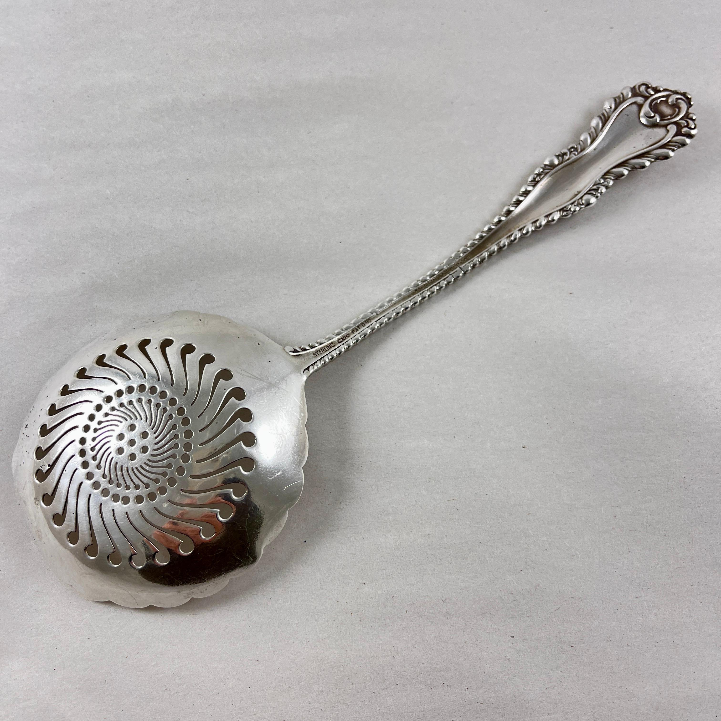 Dominick & Haff Estate Sterling Silver Hand Made Slotted Spoon, 1892 For Sale 1