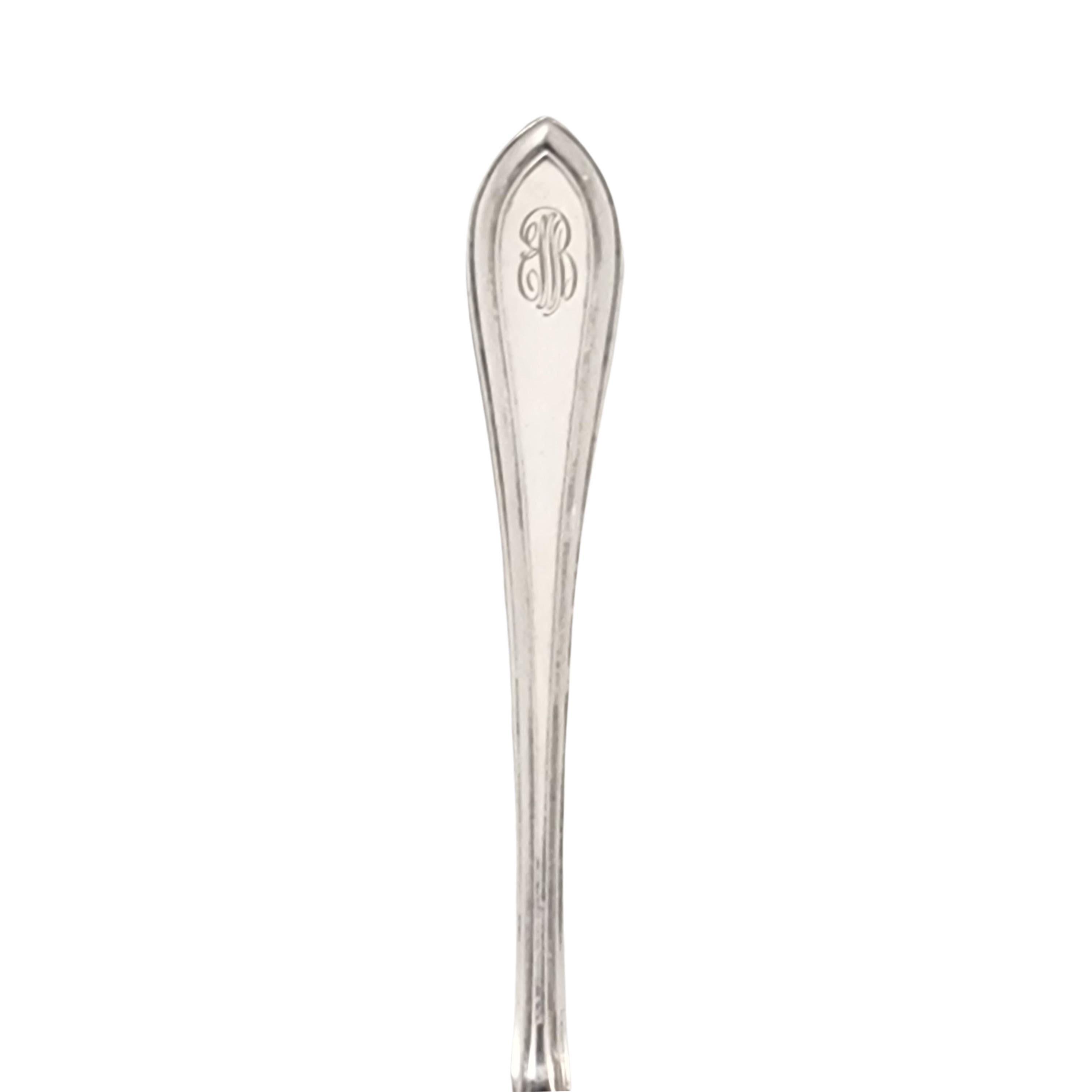 Dominick & Haff JE Caldwell Priscilla Sterling Silver Serving Fork w/mono #15600 In Good Condition For Sale In Washington Depot, CT