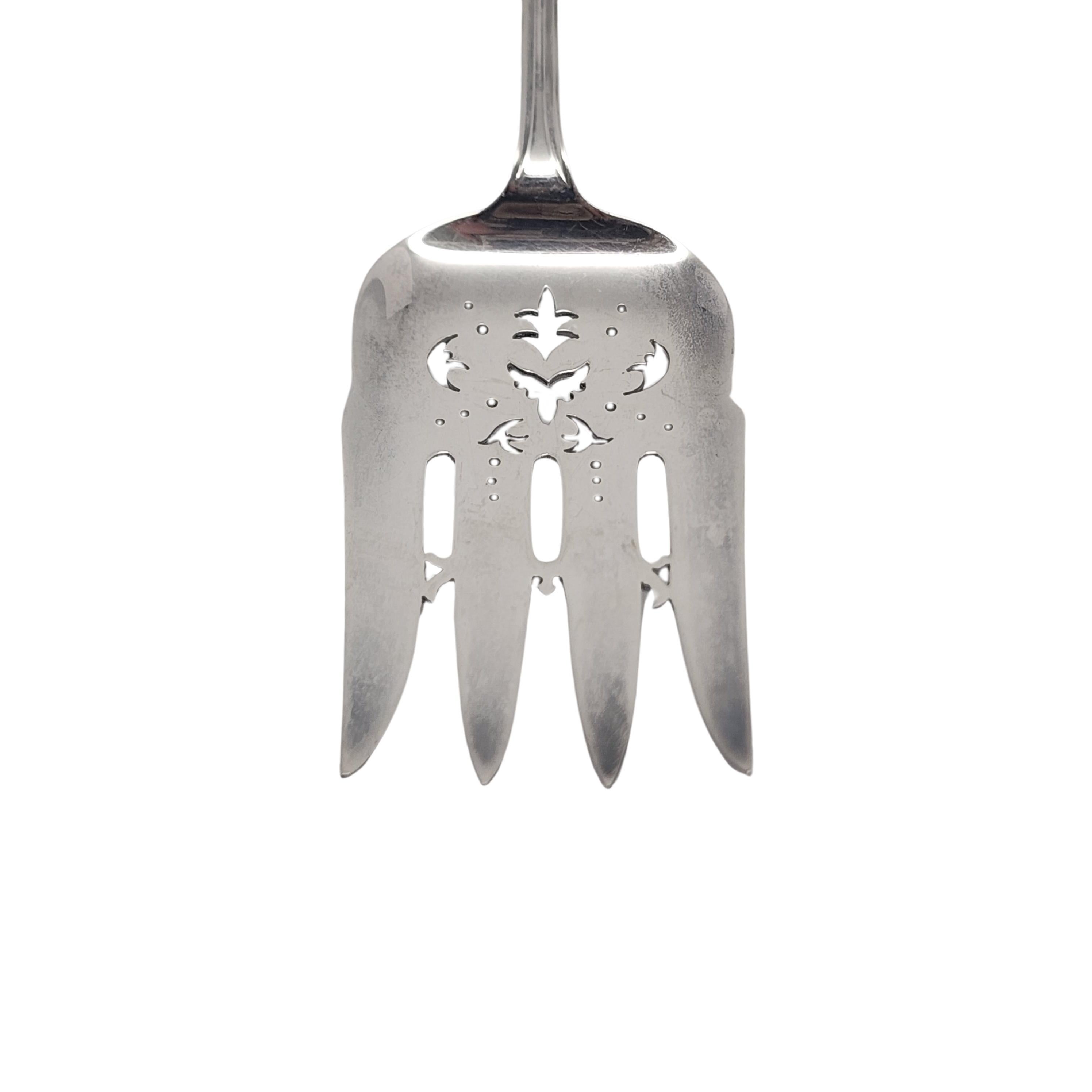 Women's or Men's Dominick & Haff JE Caldwell Priscilla Sterling Silver Serving Fork w/mono #15600 For Sale