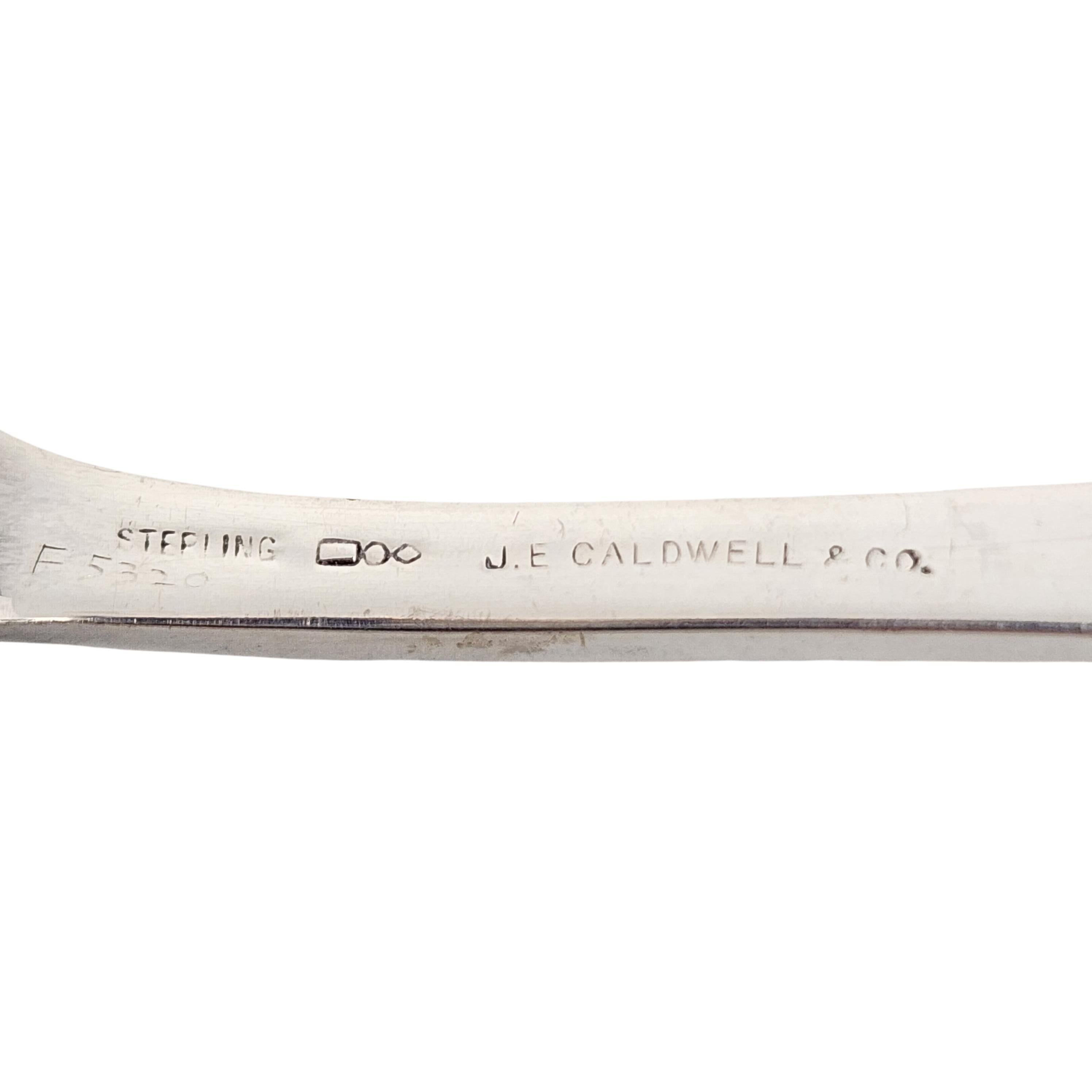 Dominick & Haff JE Caldwell Priscilla Sterling Silver Serving Fork w/mono #15600 For Sale 4