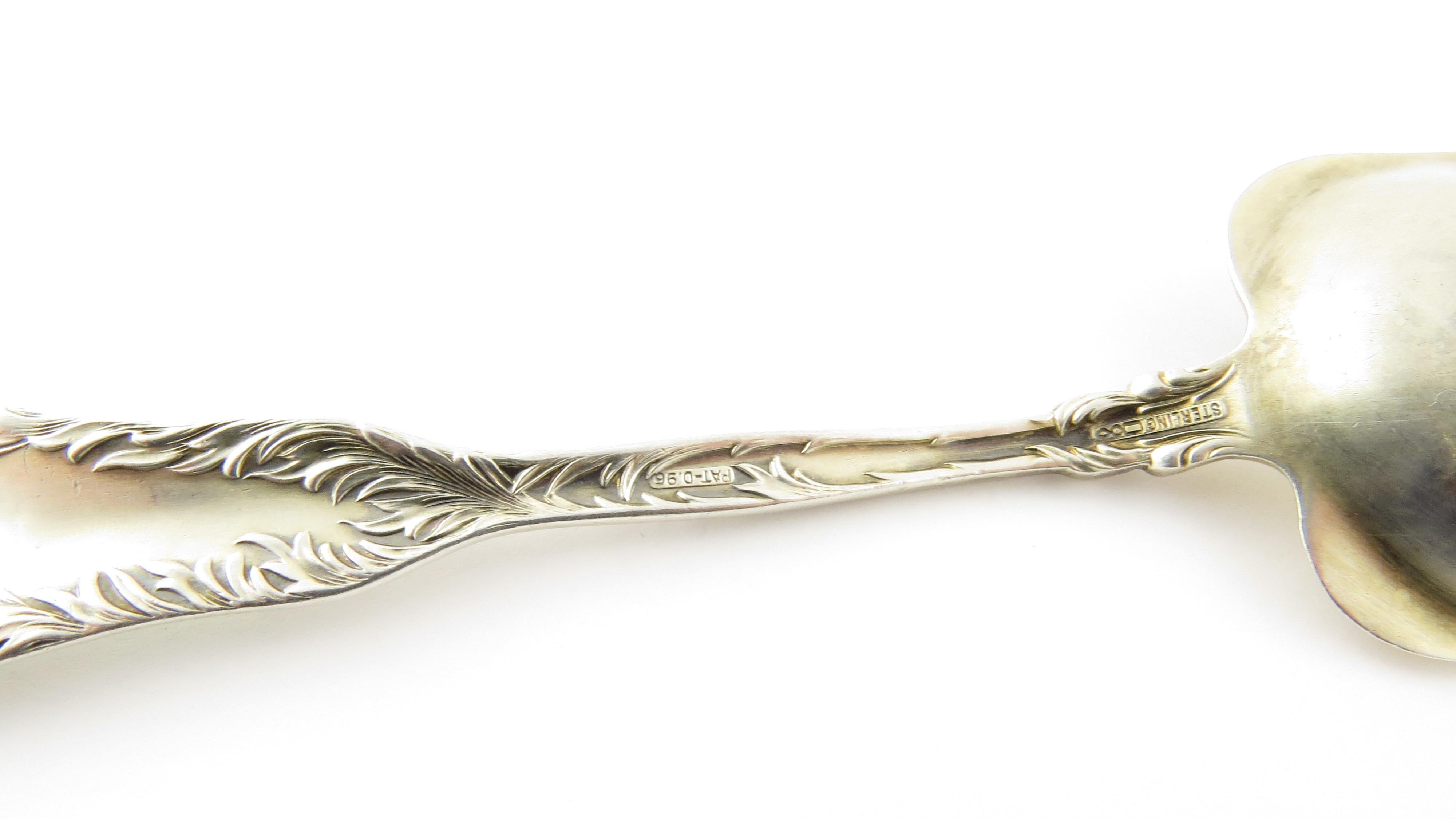Dominick & Haff No.10 Sterling Silver Enameled Gilt Small Berry Spoon For Sale 1