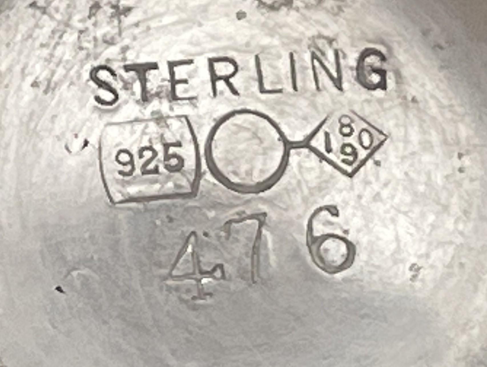 Dominick & Haff Paar Sterling Silber 1908 Kompotte Tazze/ Schalen Jugendstil im Angebot 1