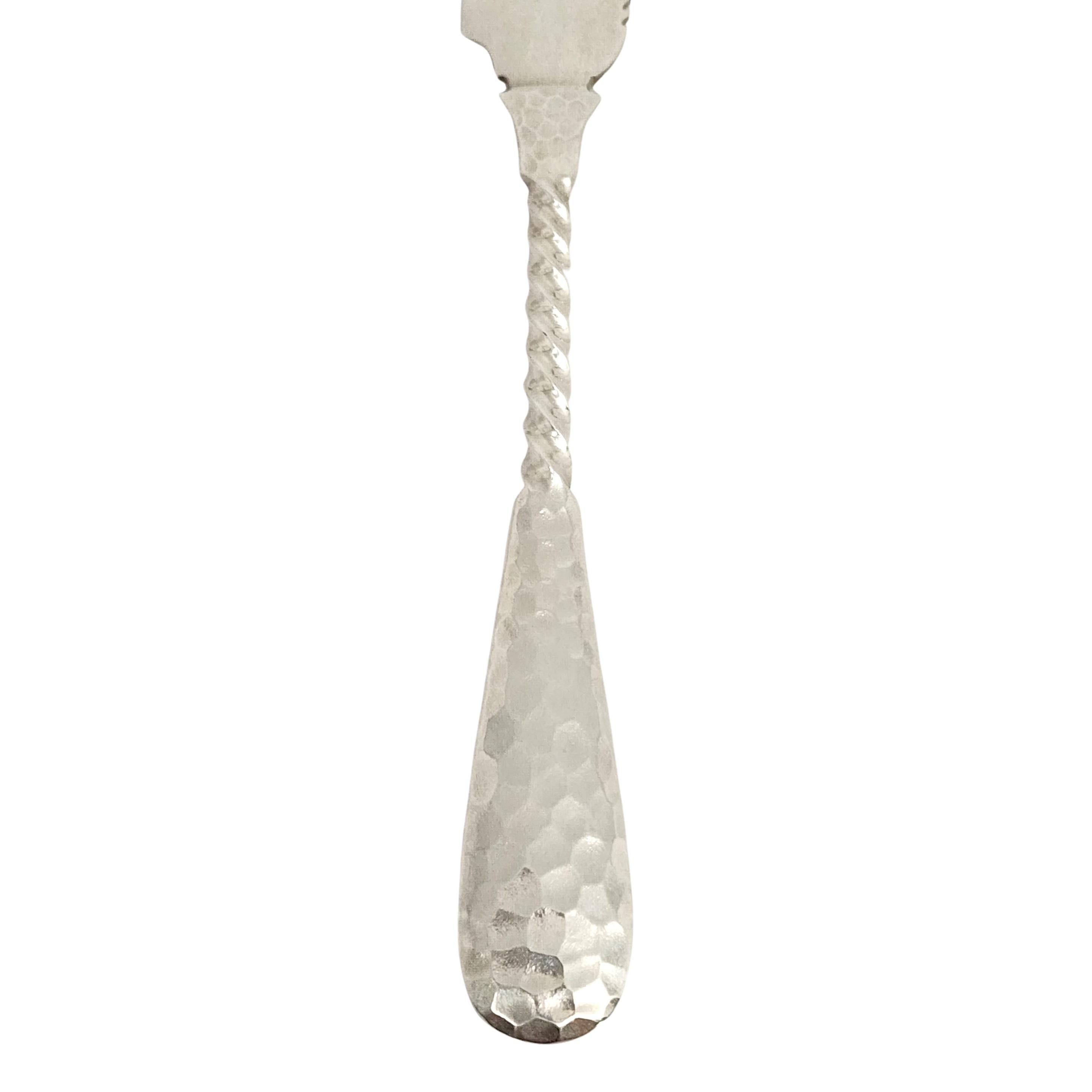 Dominick & Haff Sterlingsilber Twist gehämmertes, gezahntes Messer #13653 im Angebot 1