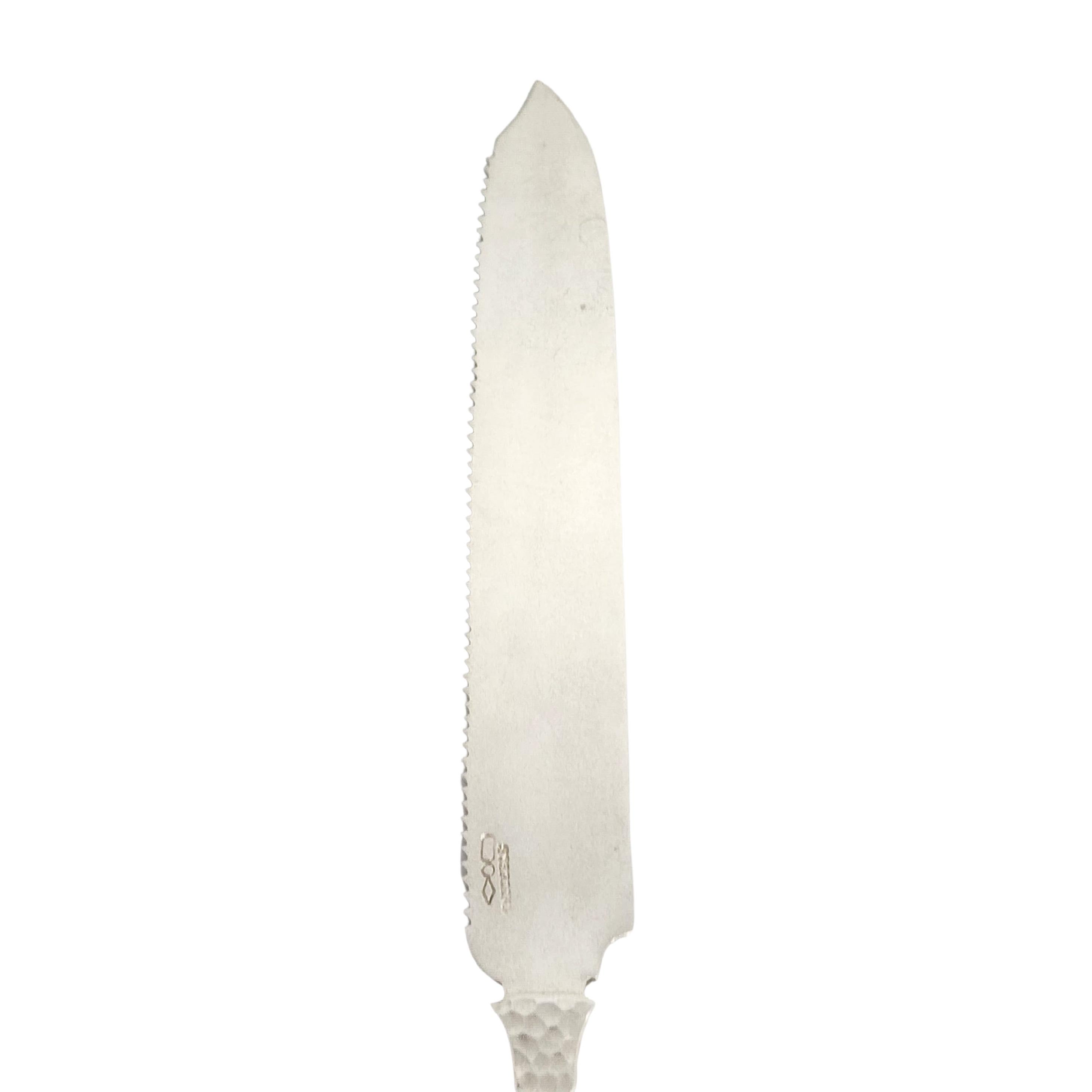 Dominick & Haff Sterlingsilber Twist gehämmertes, gezahntes Messer #13653 im Angebot 2