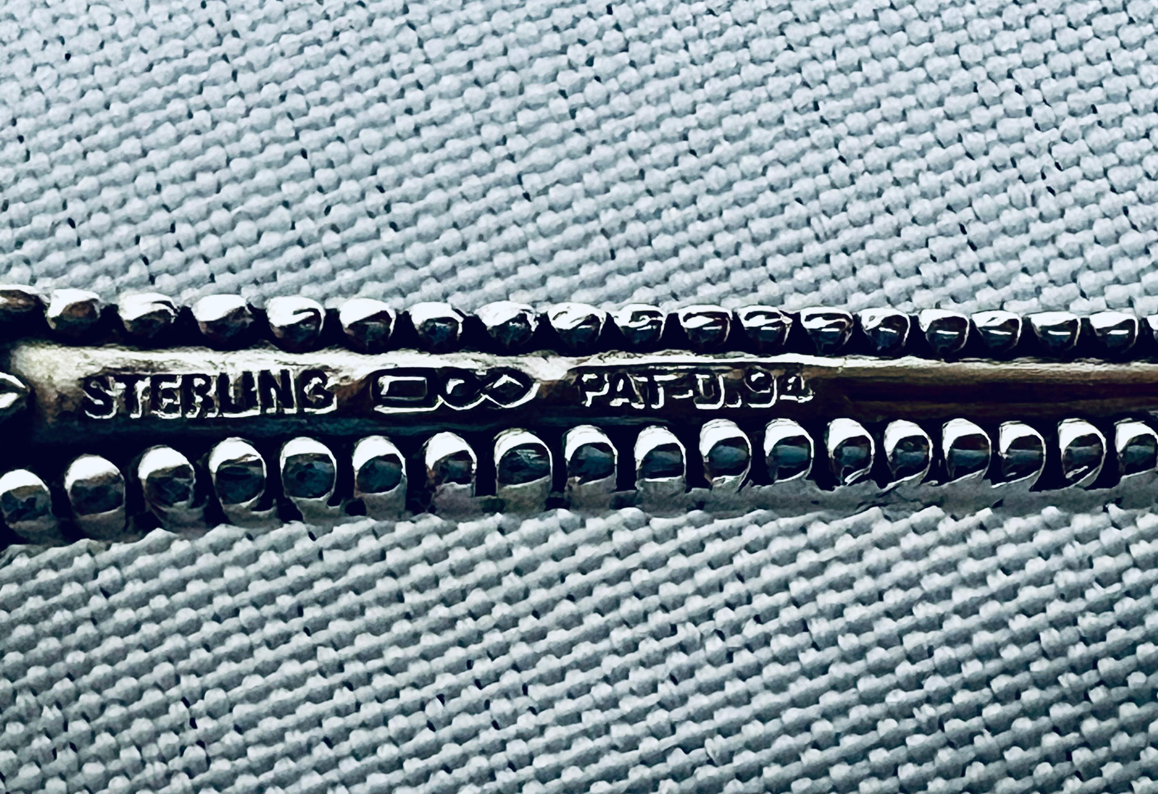 Americano Dominick & Haff Mestolo in argento SterlingCondimento/Mestolo di senape in vendita