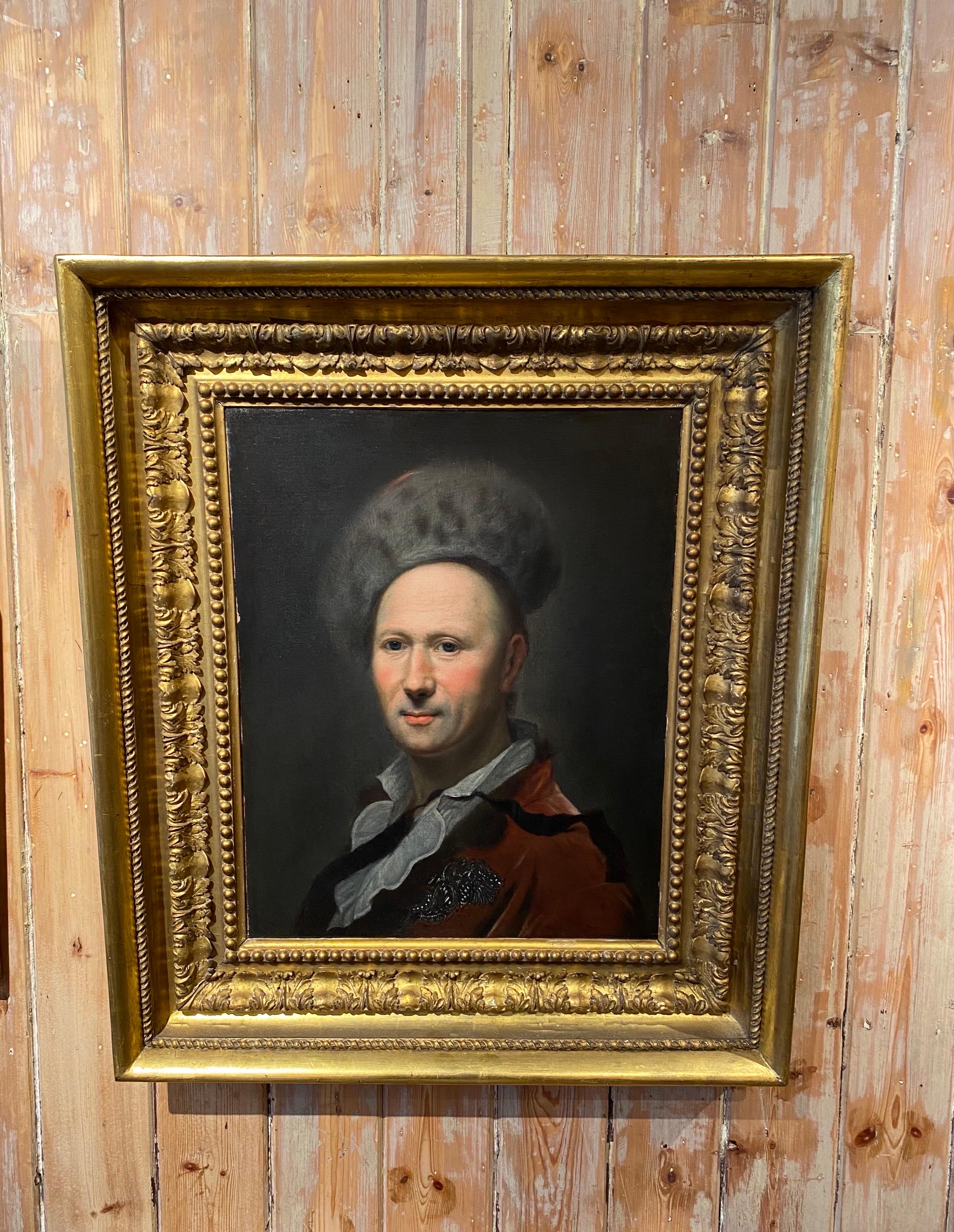 Portrait of Conrad Friedrich Hurlebusch, Early 18th Century Oil Painting For Sale 1
