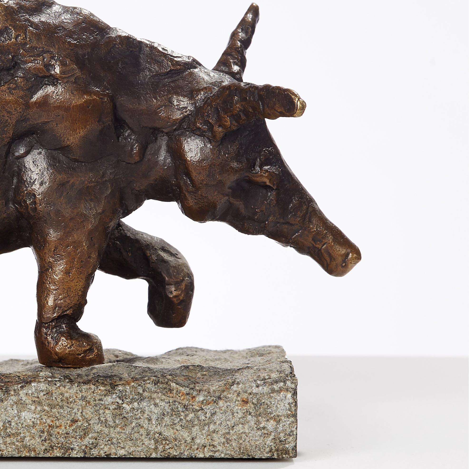 Signed bronze from small edition of 8. plus 4 artists proofs

Dominik Albiński
(born 1975, South Africa)
He started carving at the age of twelve. When he was eighteen he went to Paris, where he studied at the prestigious Science Po. In 1997 he came
