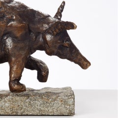 Mannequin moderniste polonais ANTEATER Bronze expressionniste  Sculpture d'art