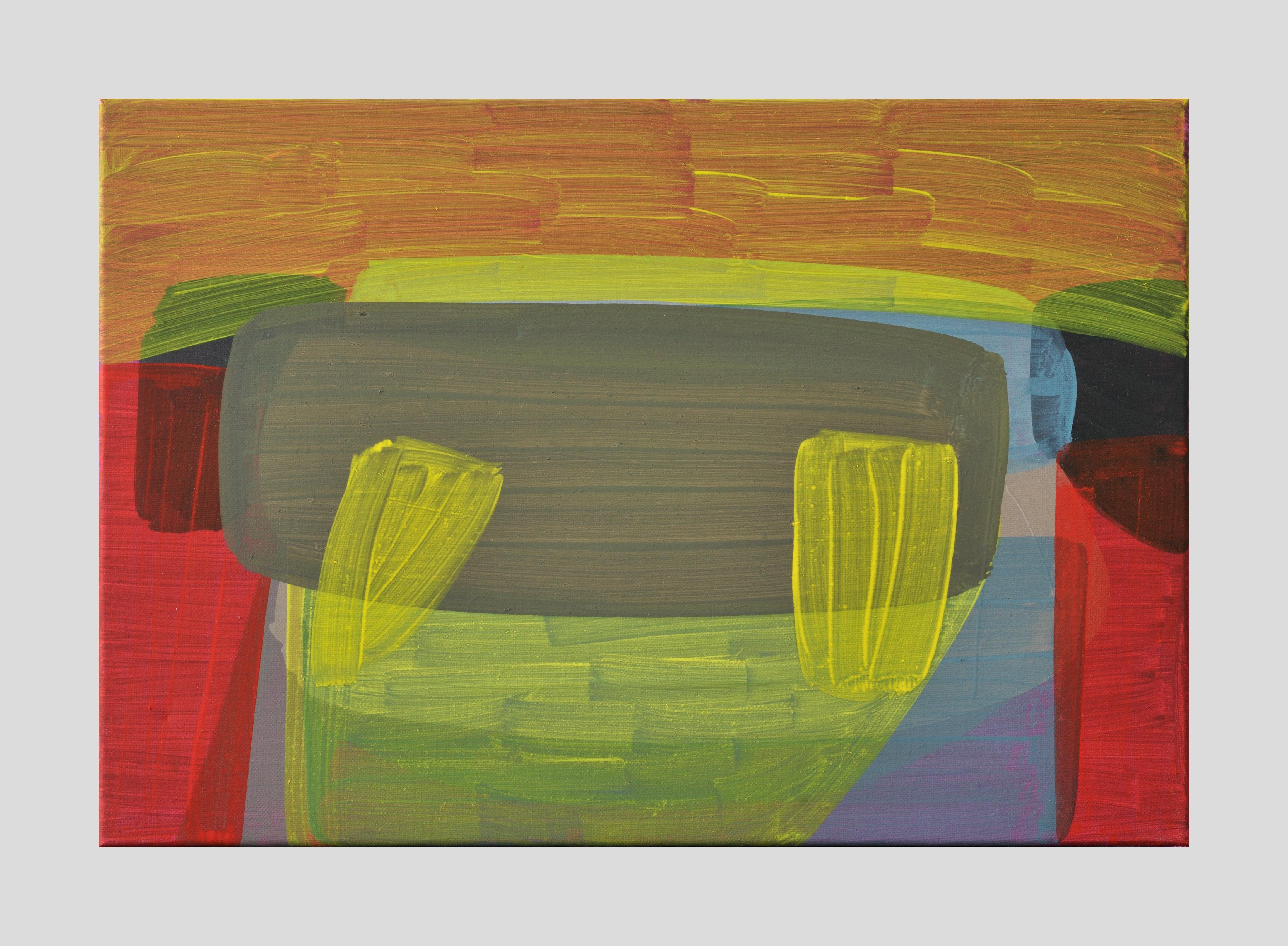 Alians Of Signs 2 , Modern Colorful Composition, Large Format Oil Painting For Sale 4