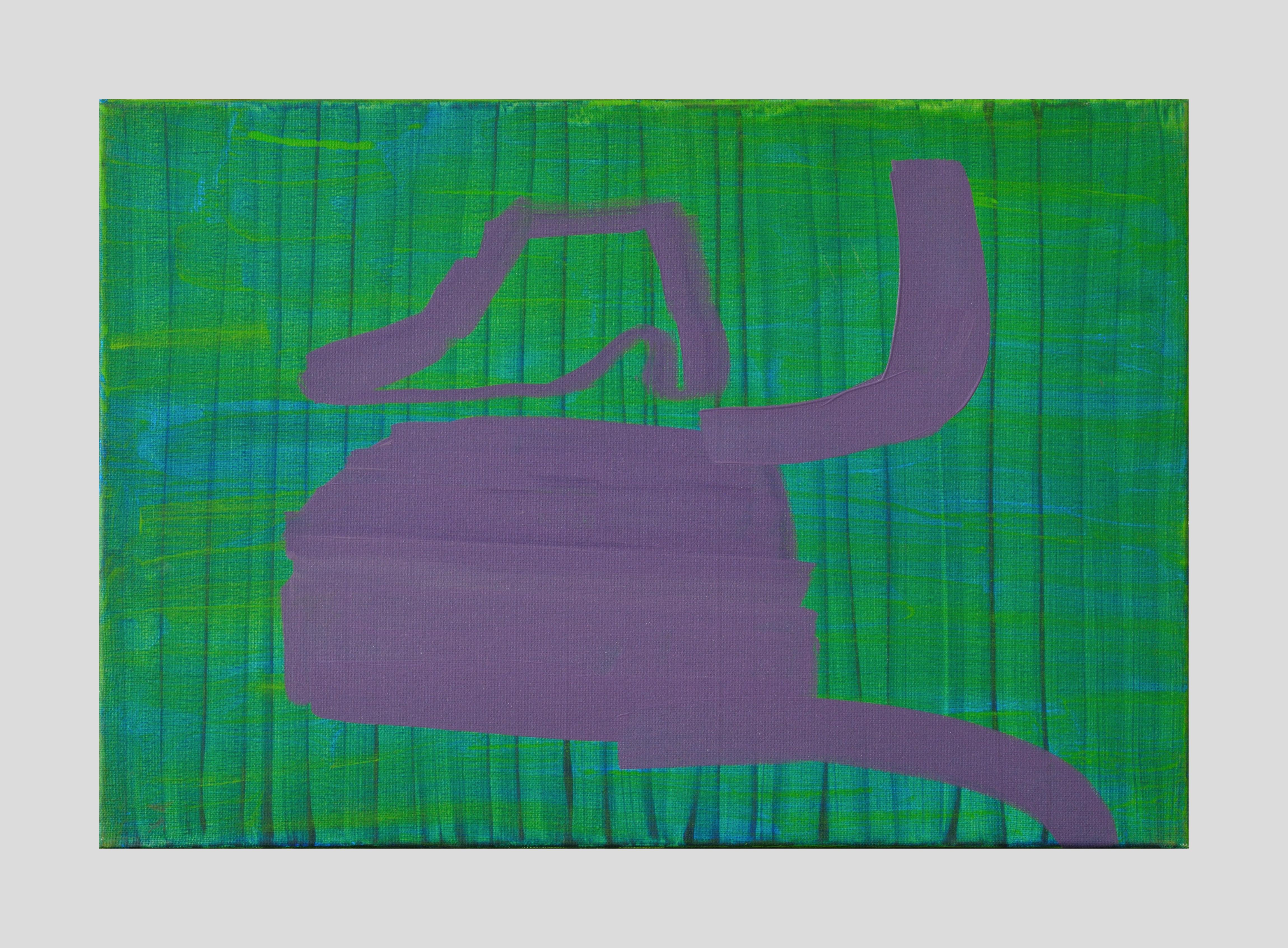 Alians Of Signs 1 , Composición Colorista Moderna, Pintura al Óleo de Gran Formato - Painting Contemporáneo de Dominika Krechowicz