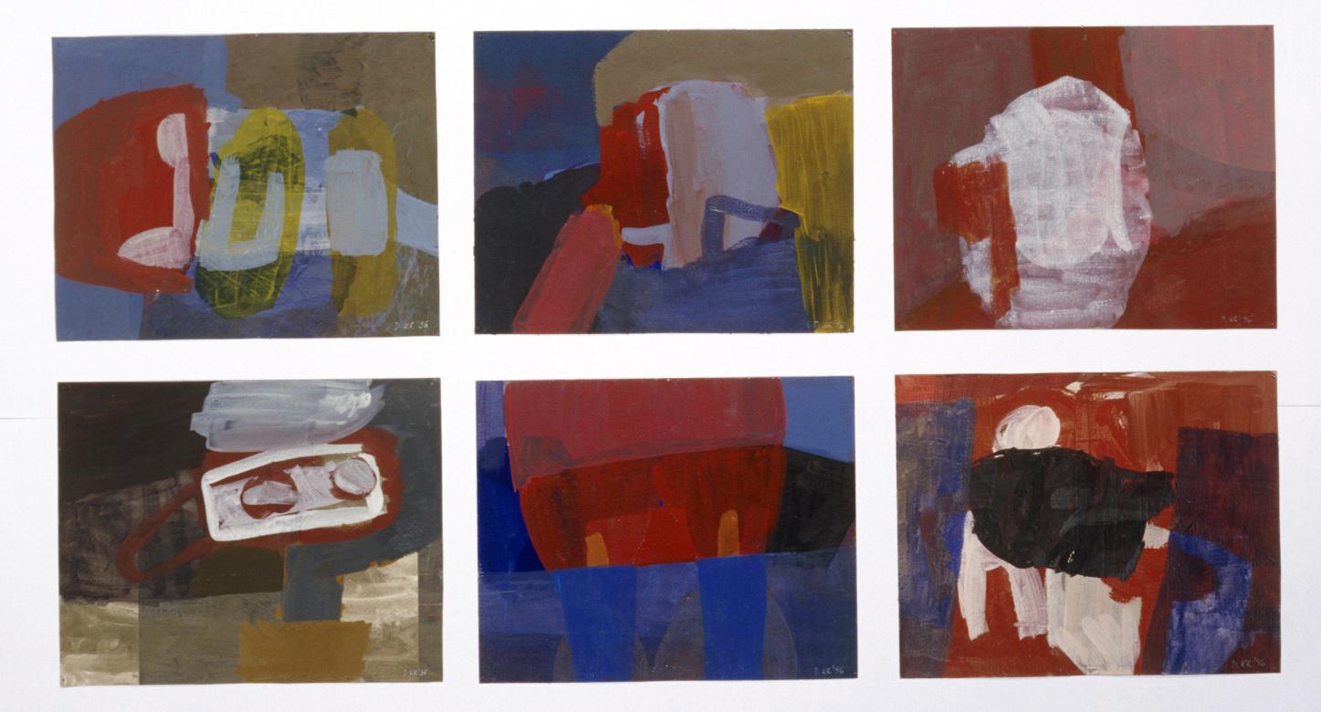 Dominika Krechowicz è professore presso l'Istituto GUT di Danzica.

Bandiere 7,  213 x 96 cm, acrilico, pigmento su carta, 1999, composto da 24 elementi, una singola parte misura 24 x 30 cm.
Le opere della serie Flags sono state create negli anni: