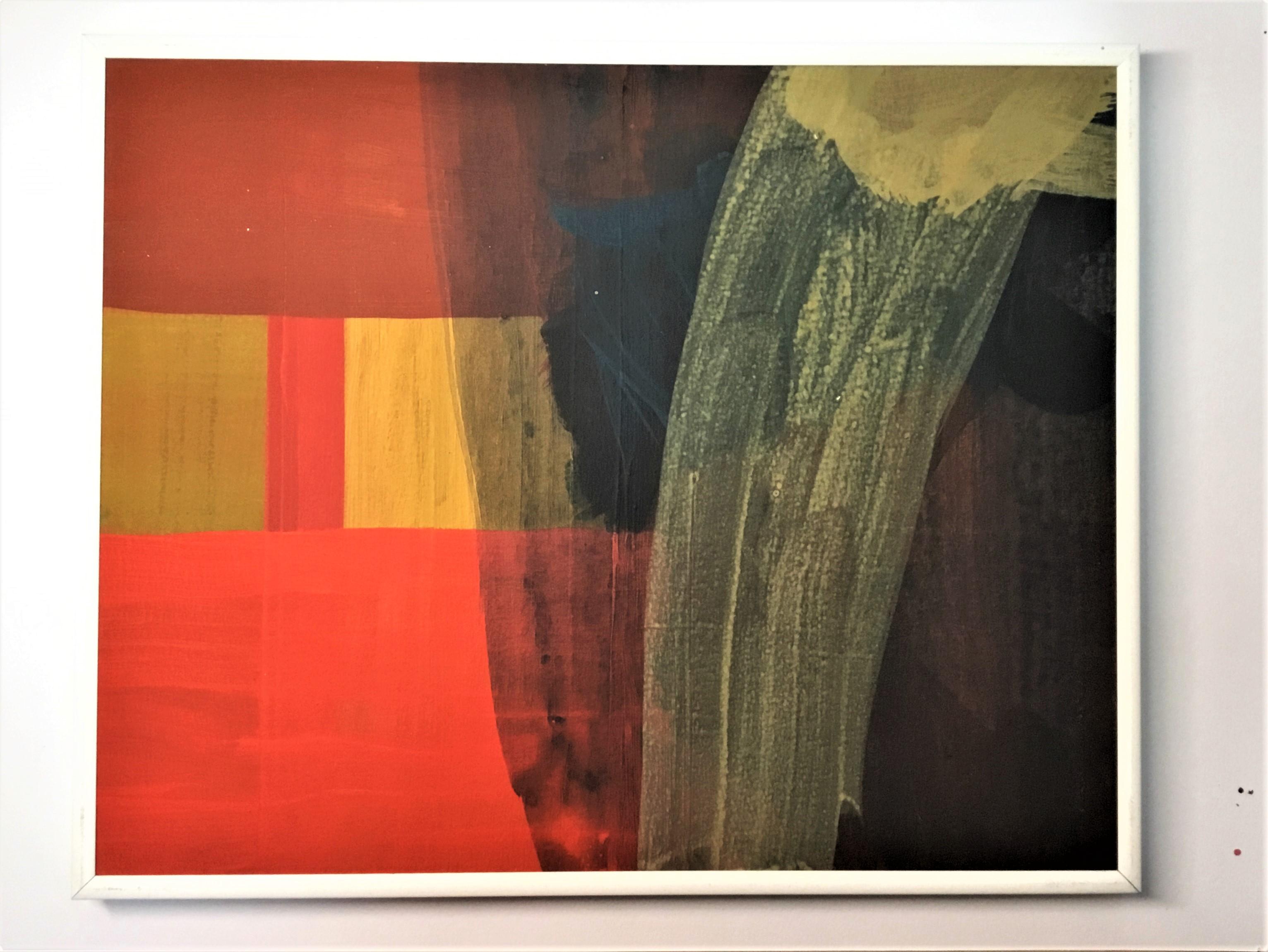 BANDIERE 9 -  Installazione di pittura astratta moderna - 4 elementi - Painting Contemporaneo di Dominika Krechowicz