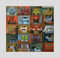 Untitled 02 - Series Picture Stories, Modern Colorful  Composition, Large Format
