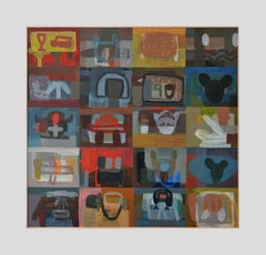 Untitled 03 - Series Picture Stories, Modern Colorful  Composition, Large Format
