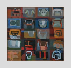 Untitled 04 - Series Picture Stories, Modern Colorful  Composition, Large Format