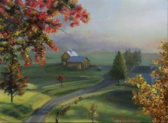 New England Landscape, Painting, Oil on Canvas