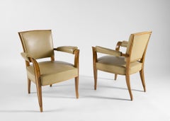 Dominique, André Domin & Marcel Genevrière, Pair of Armchairs, France, C. 1947