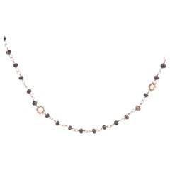 Dominique Cohen Pyrite Bean Link Necklace 18K Yellow Gold