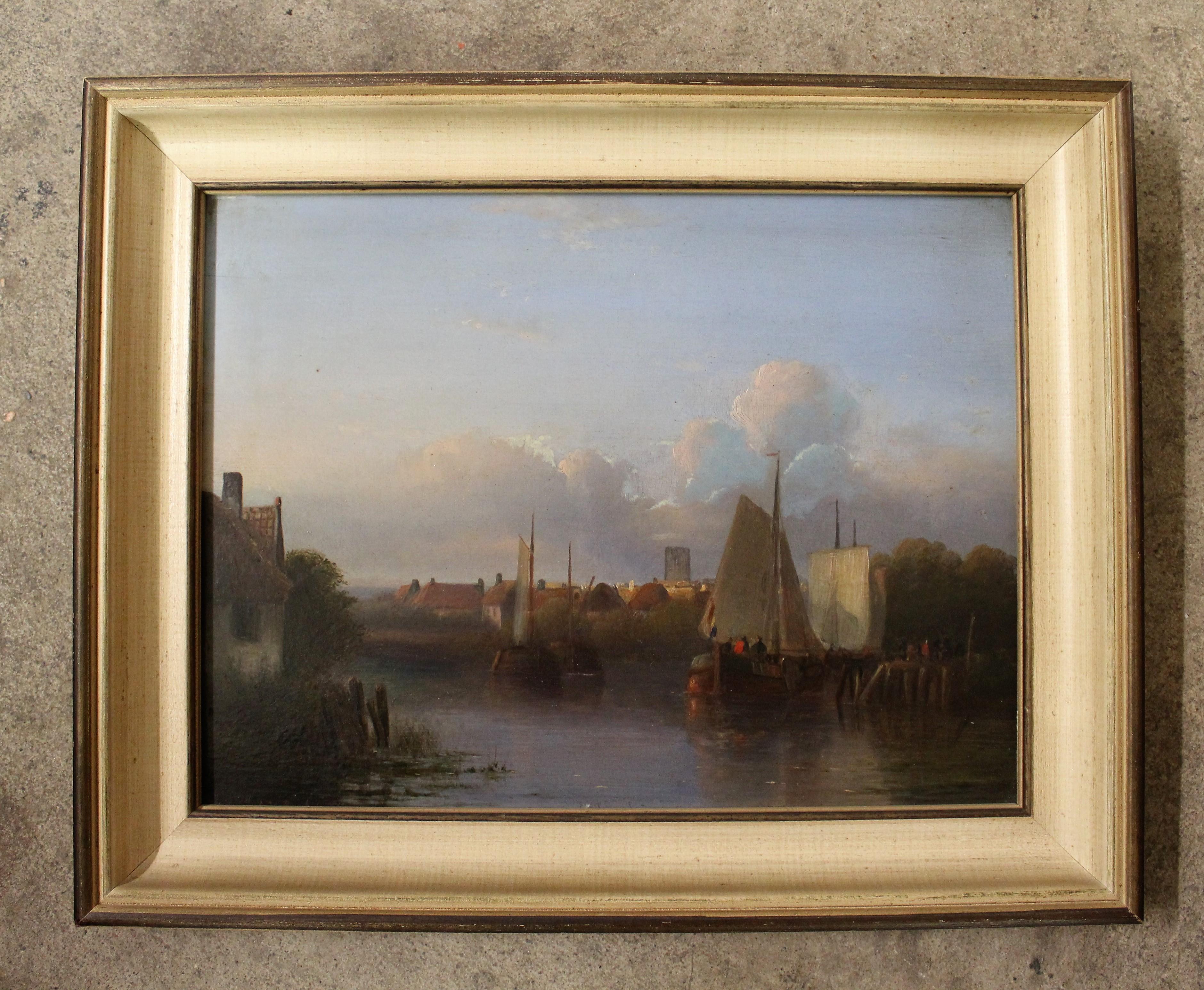 Dominique De Bast (Belgium 1781-1842)
Medium: Oil on panel
Size with frame 16.25