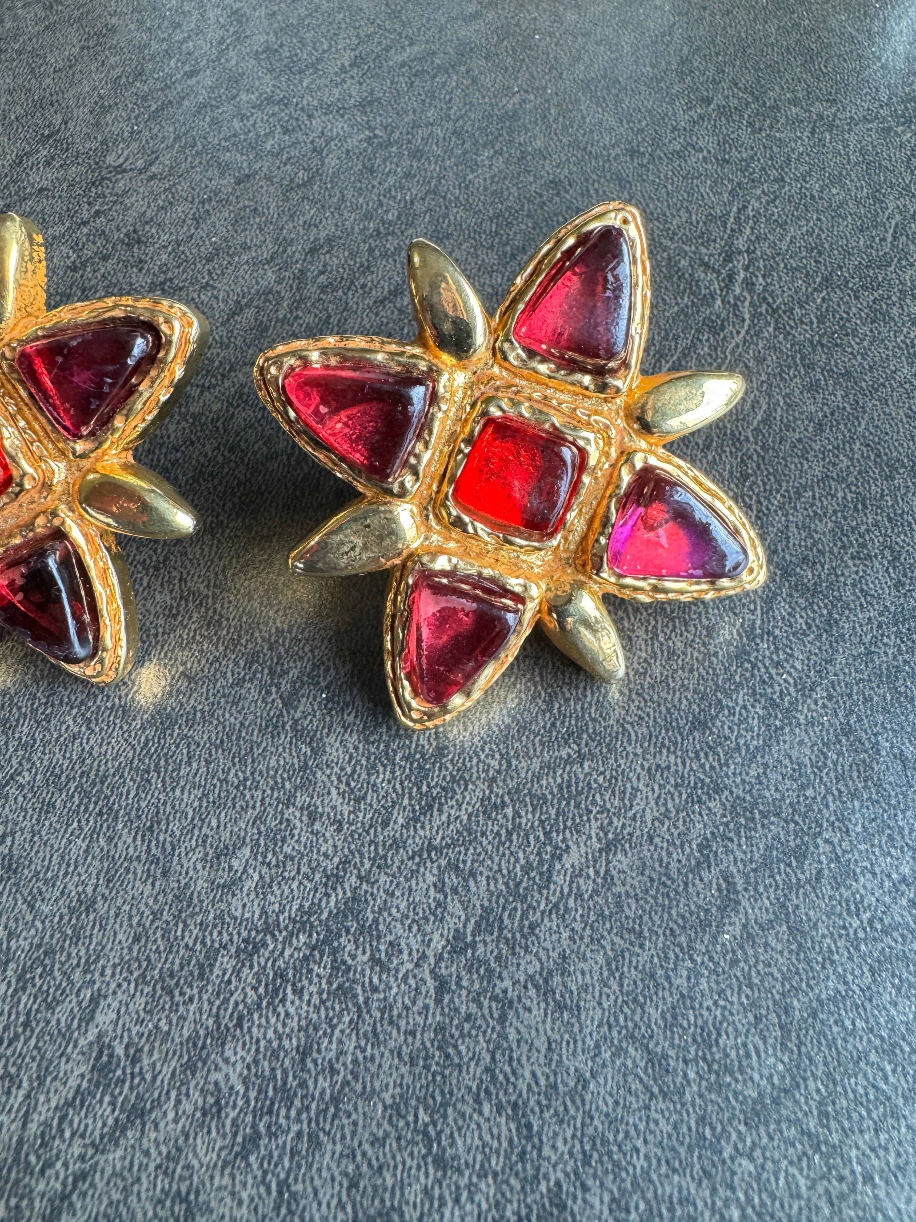 Orecchini Massive di Dominique Denaive Hollywood Glam in oro e dorato in vendita 5