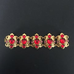 DOMINIQUE DENAIVE Paris, Vintage 80s, Neo BAROQUE Bracelet