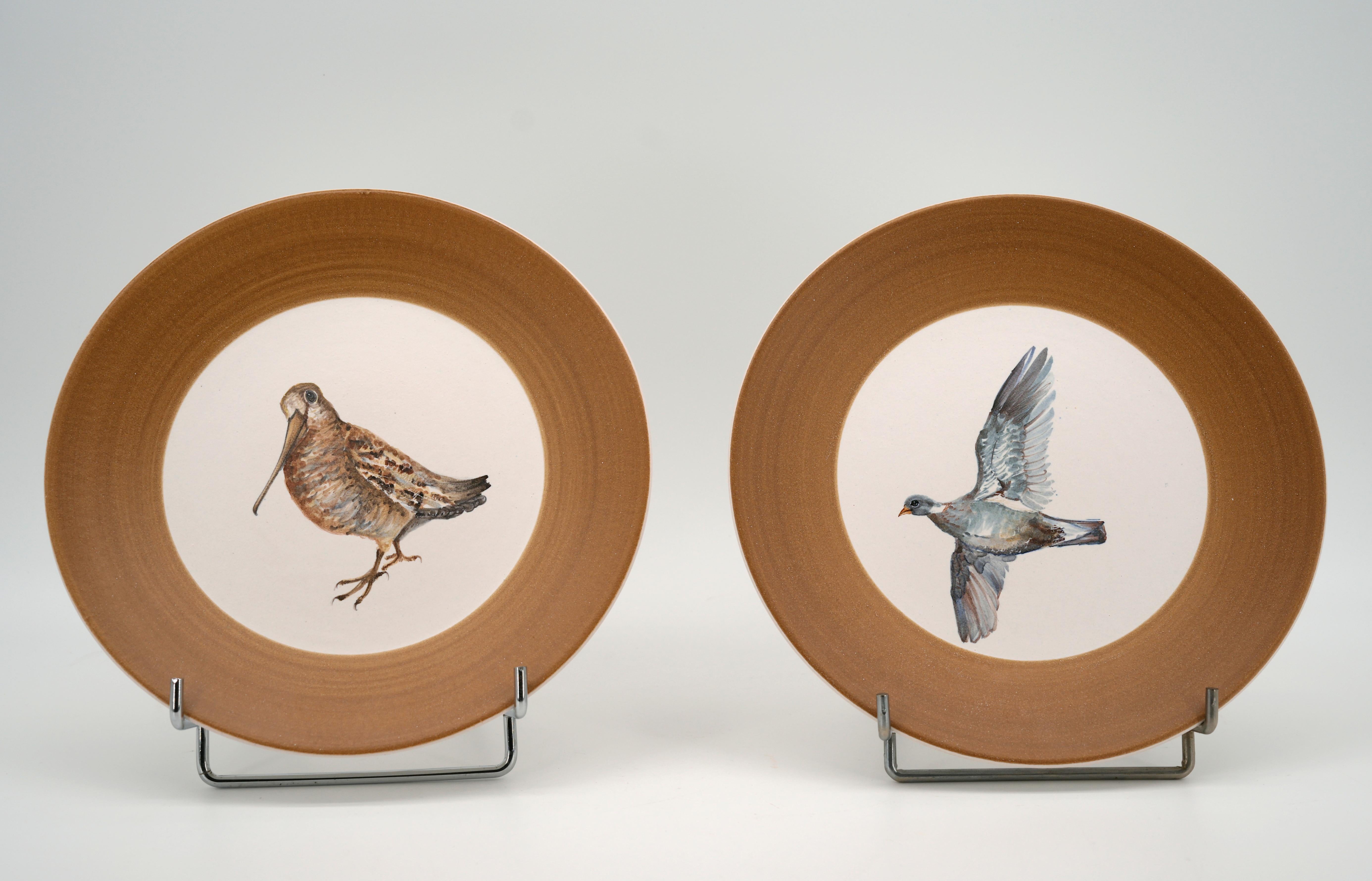 Dominique GUILLOT Ceramic Game Hunting Dinner Set, 1950s For Sale 2