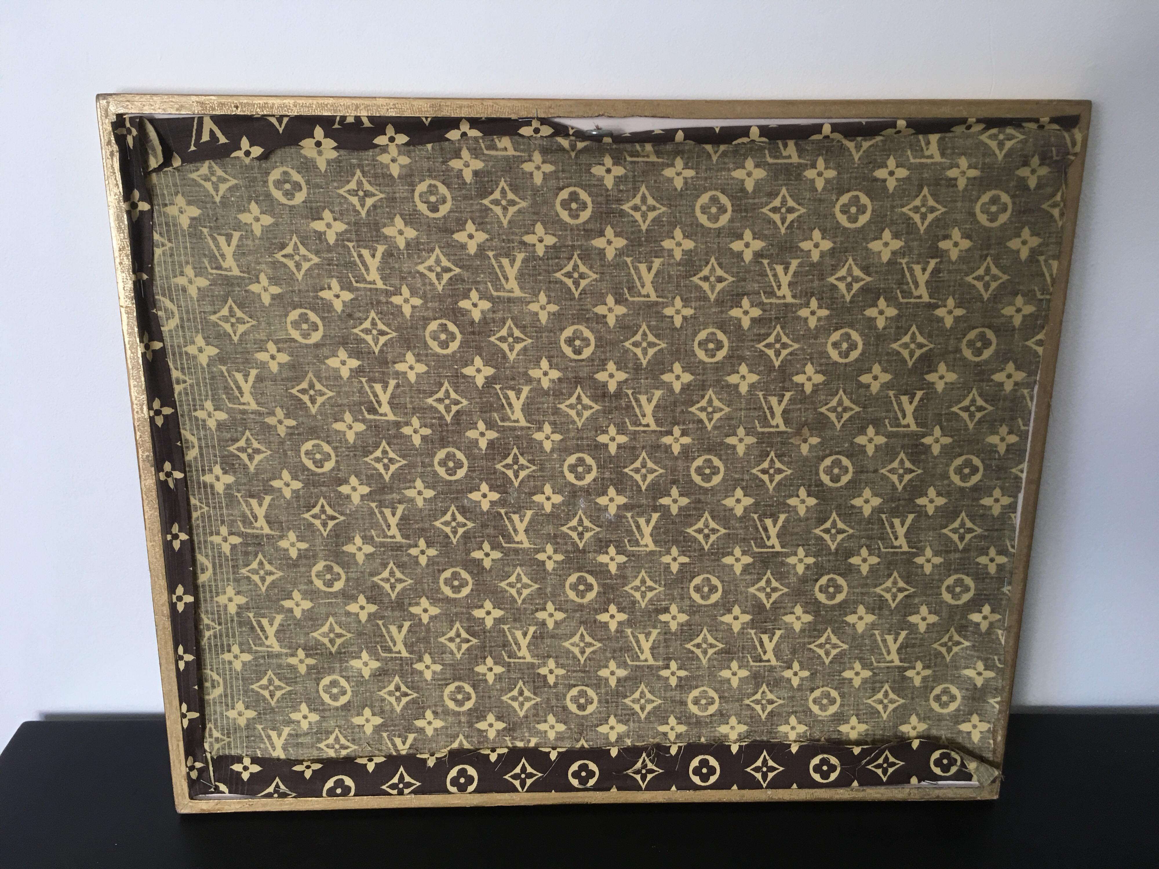 Toile Peinture de Dominique Larrivaz sur toile de Louis Vuitton, création unique, Paris 2015 en vente