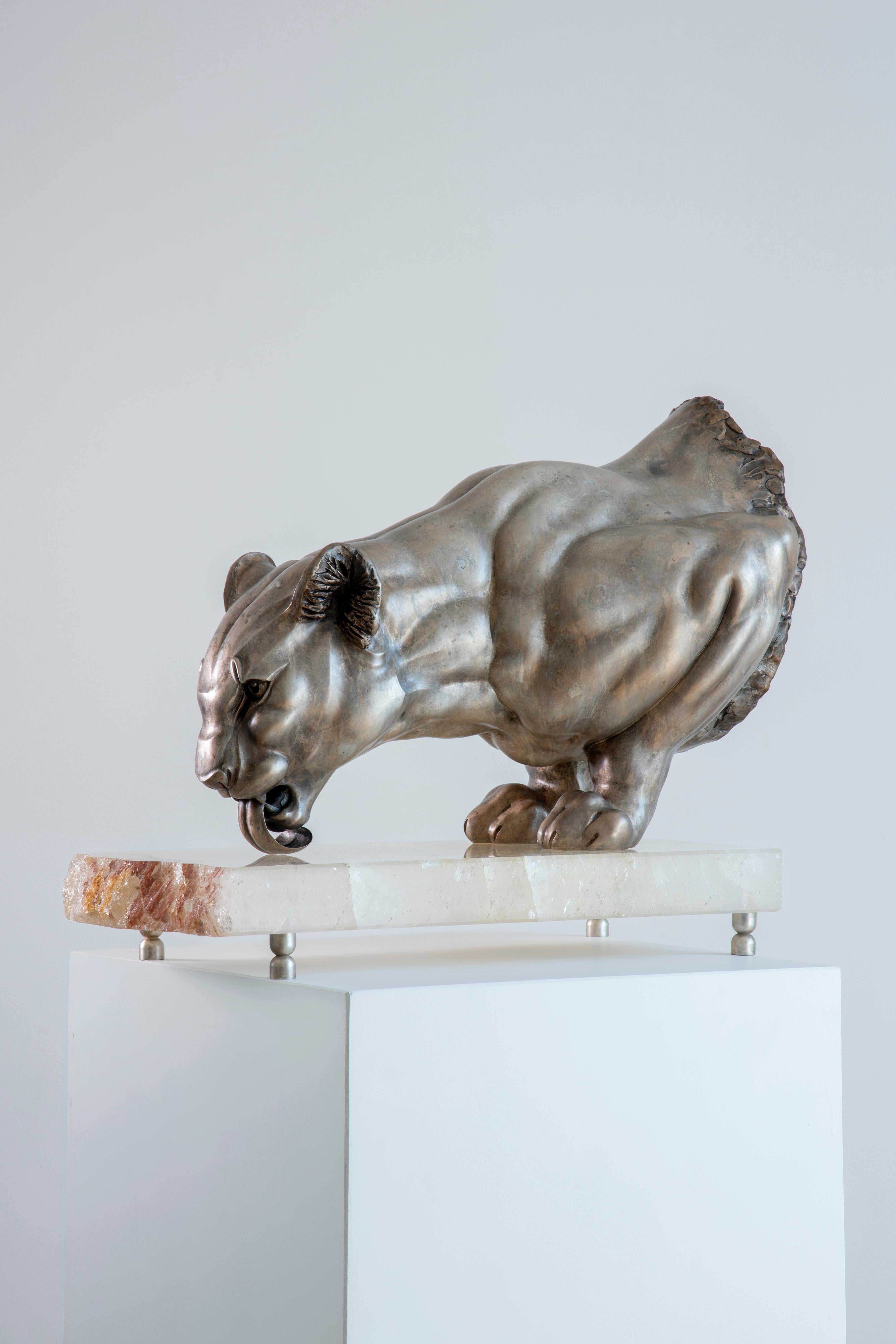 Bronze and rock crystal
Edition number : 1/8 ; Draws 8 + 4
Certificate : seal and signature by Dominique Mufraggi on the work and on the original certificate 

Dominique Mufraggi's passion for the plasticity of the living world, his quest for