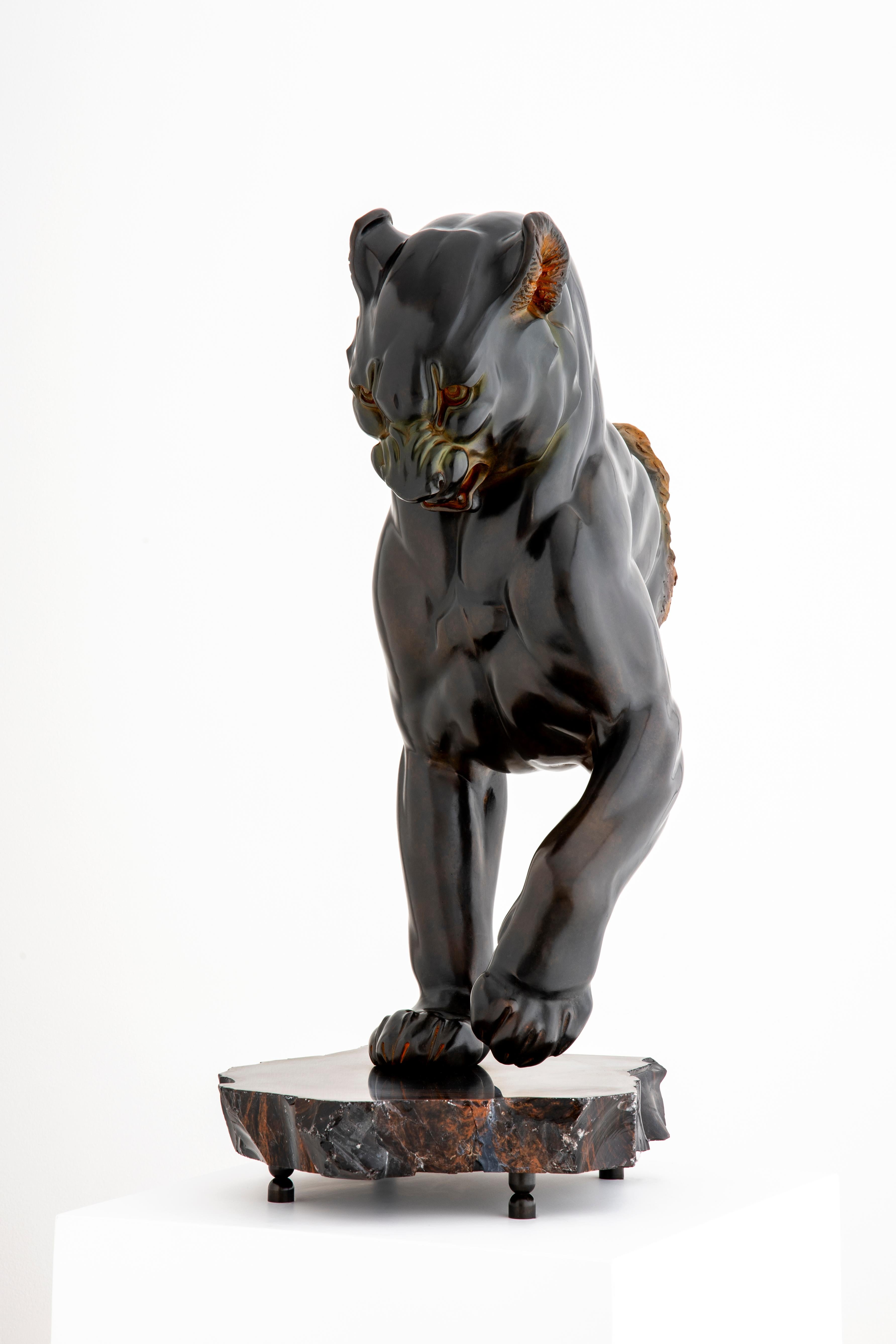 Feu - Sculpture by Dominique Mufraggi