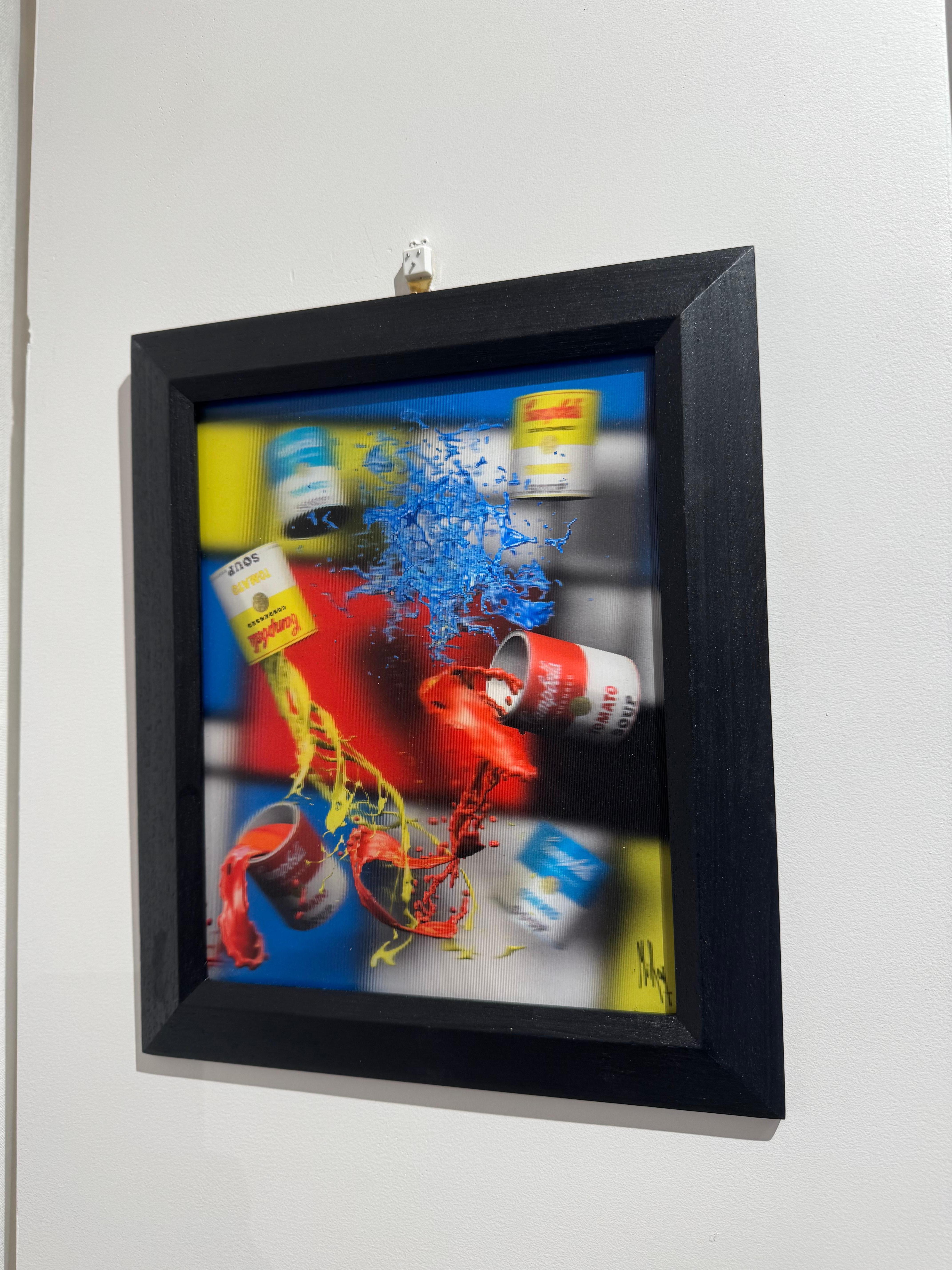 Campbell's Mondrian - Contemporary Mixed Media Art by Dominique MULHEM
