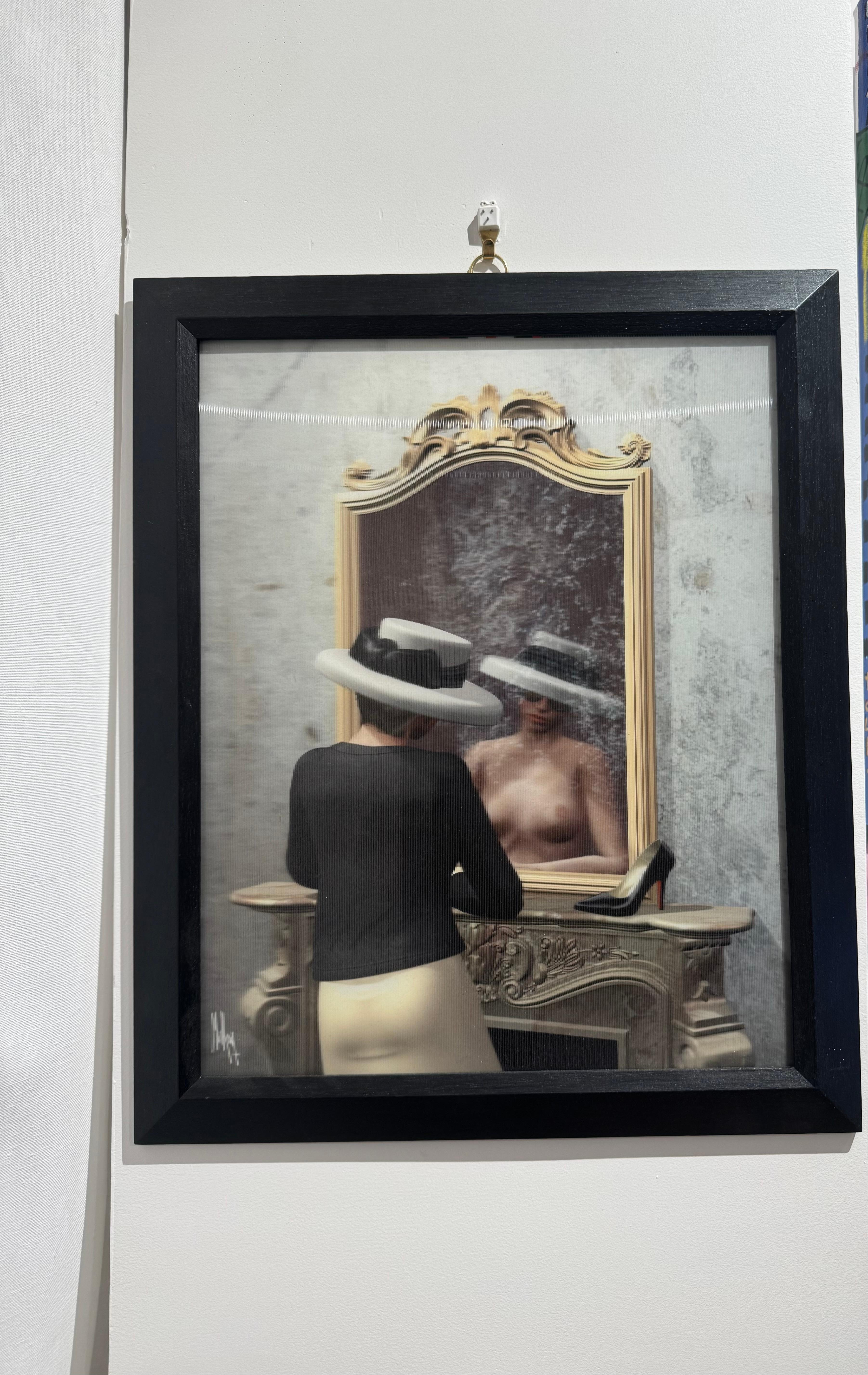 Réflexion Intime - Post-Modern Mixed Media Art by Dominique MULHEM