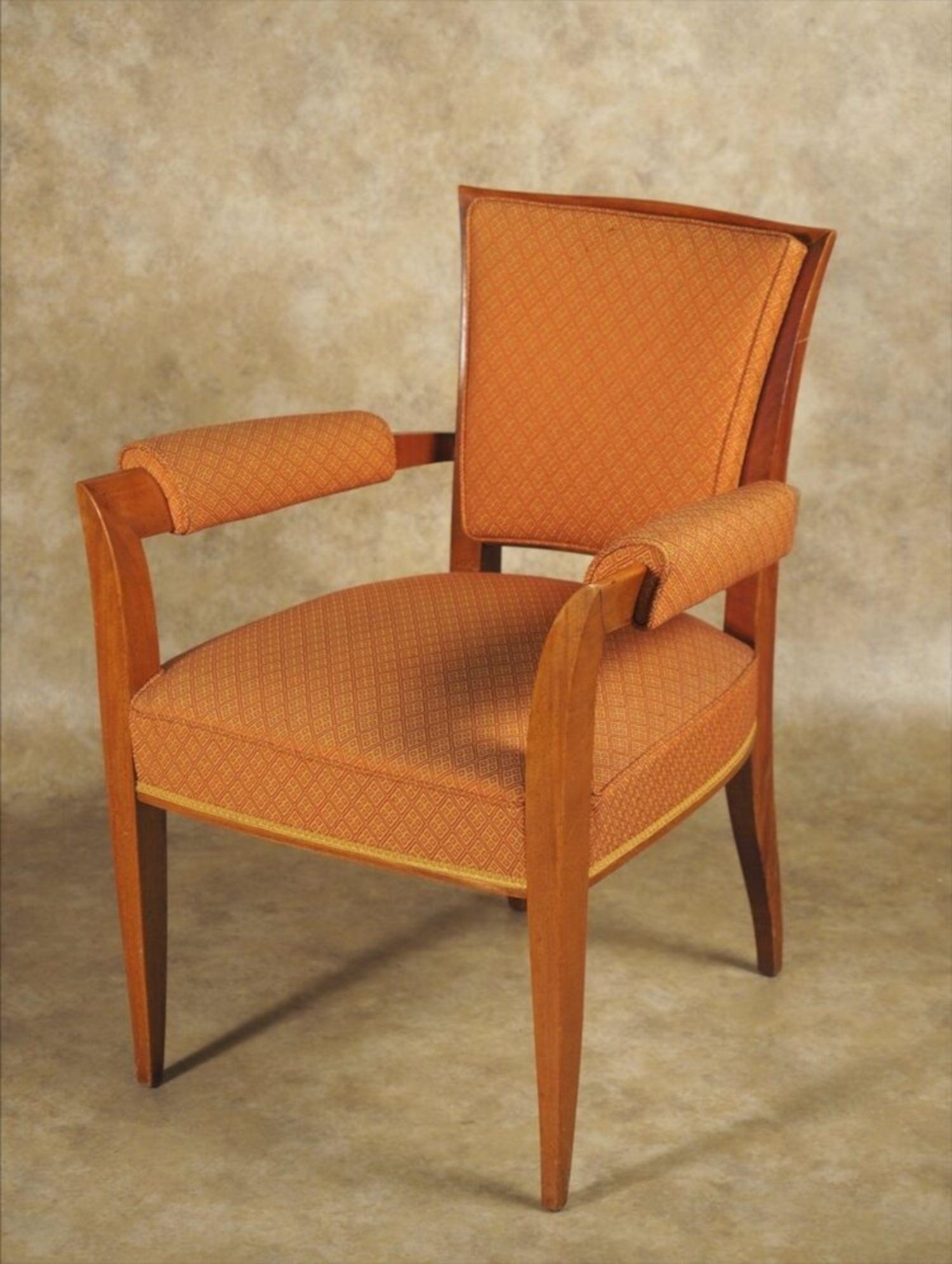 Art déco Paire de fauteuils Dominique, deux paires disponibles en vente