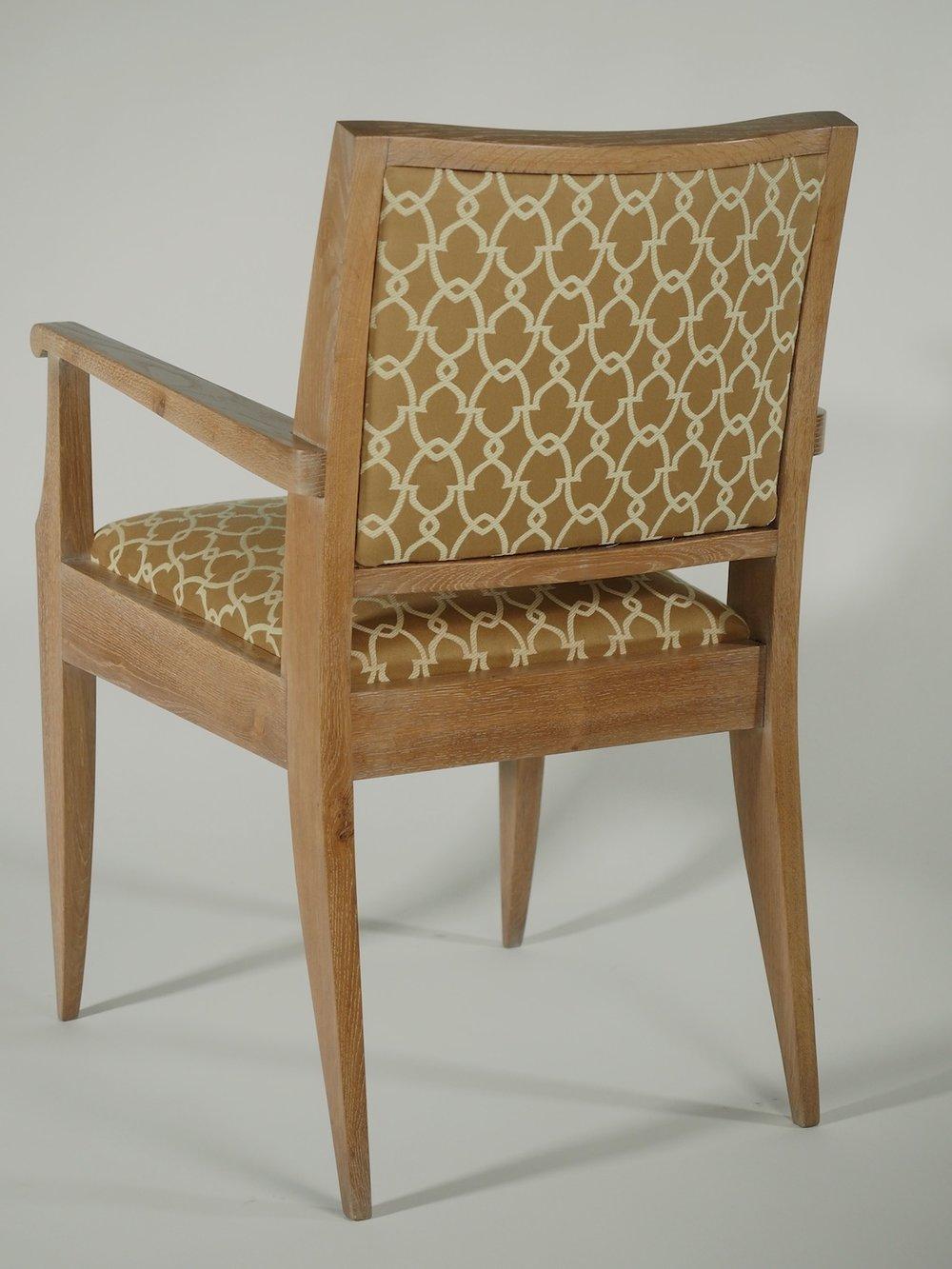 Dominique Pair of Oak Armchairs In Excellent Condition For Sale In Philadelphia, PA
