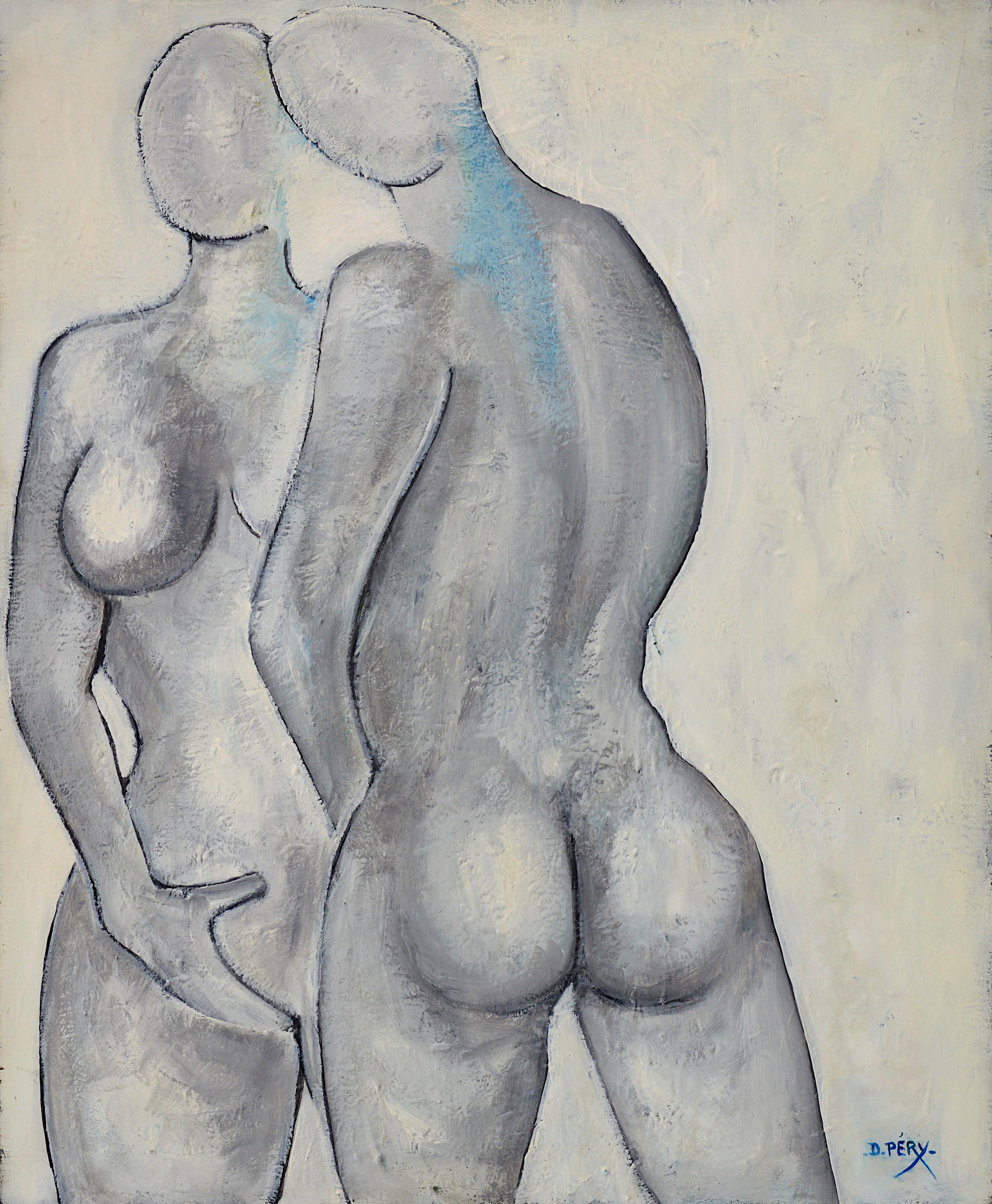 Dominique PERY, Marianne, huile sur toile 1987 - Painting de Dominique Pery